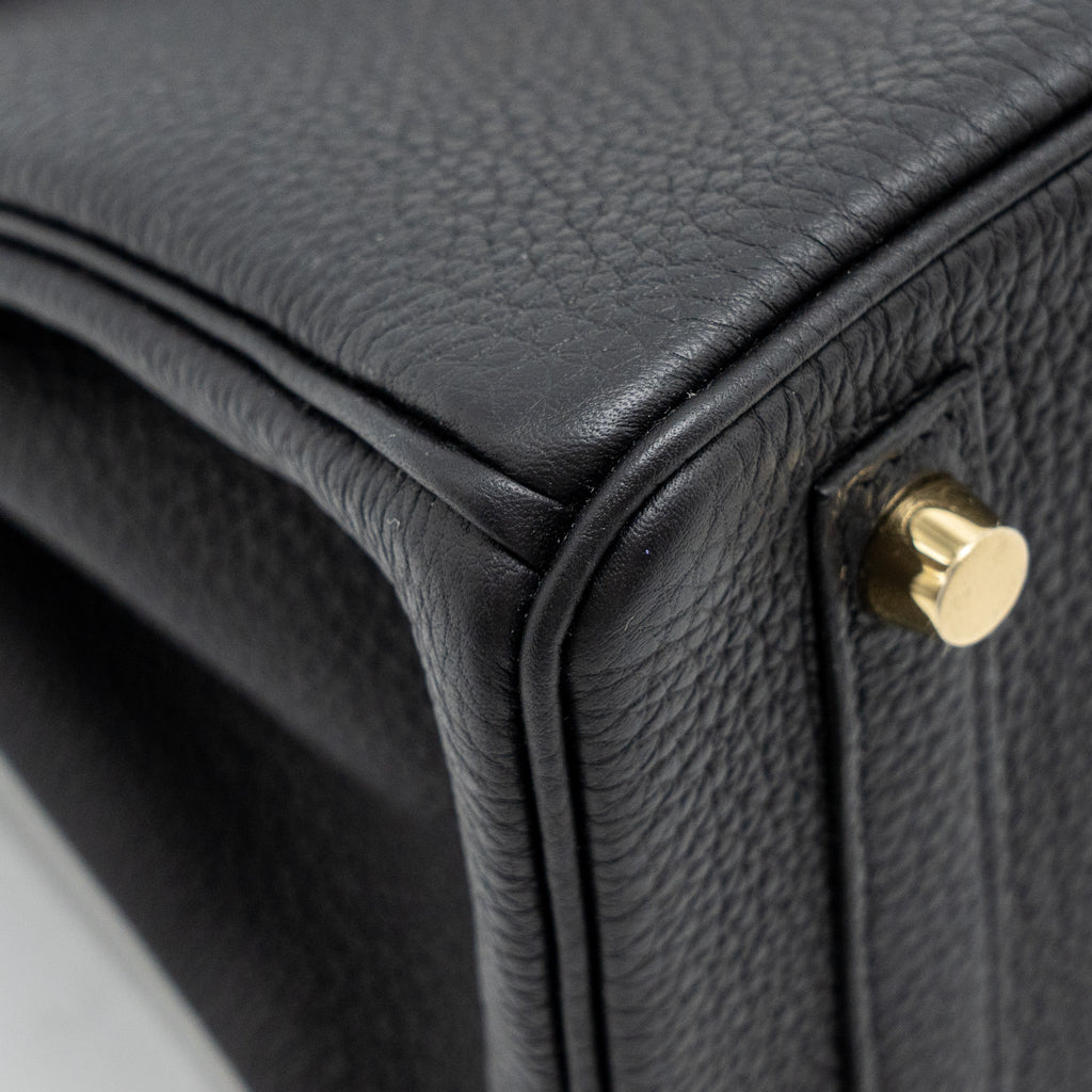 HERMES BIRKIN 25 TOUCH TOGO/LIZARD BLACK GHW