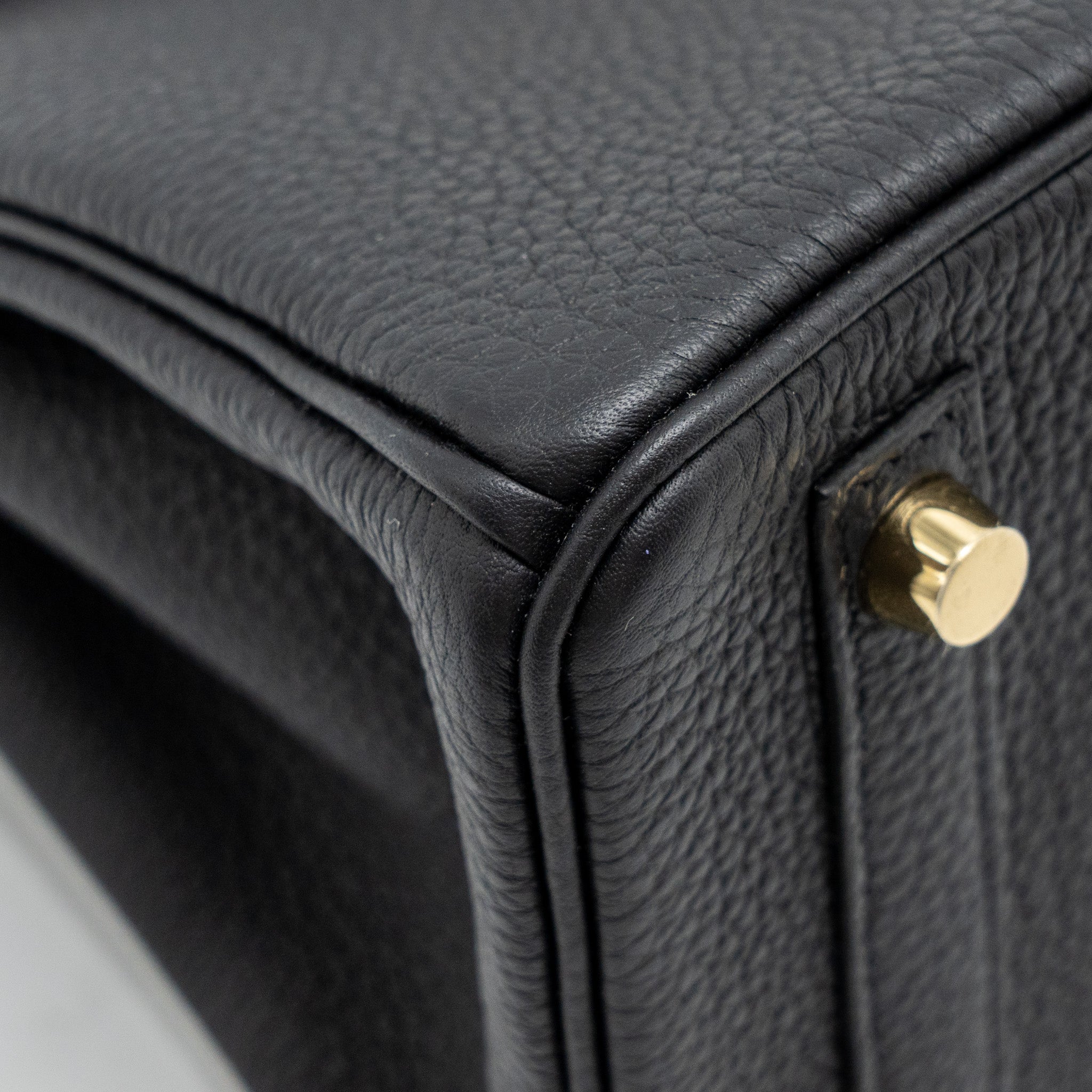 HERMES BIRKIN 25 TOUCH TOGO/LIZARD BLACK GHW
