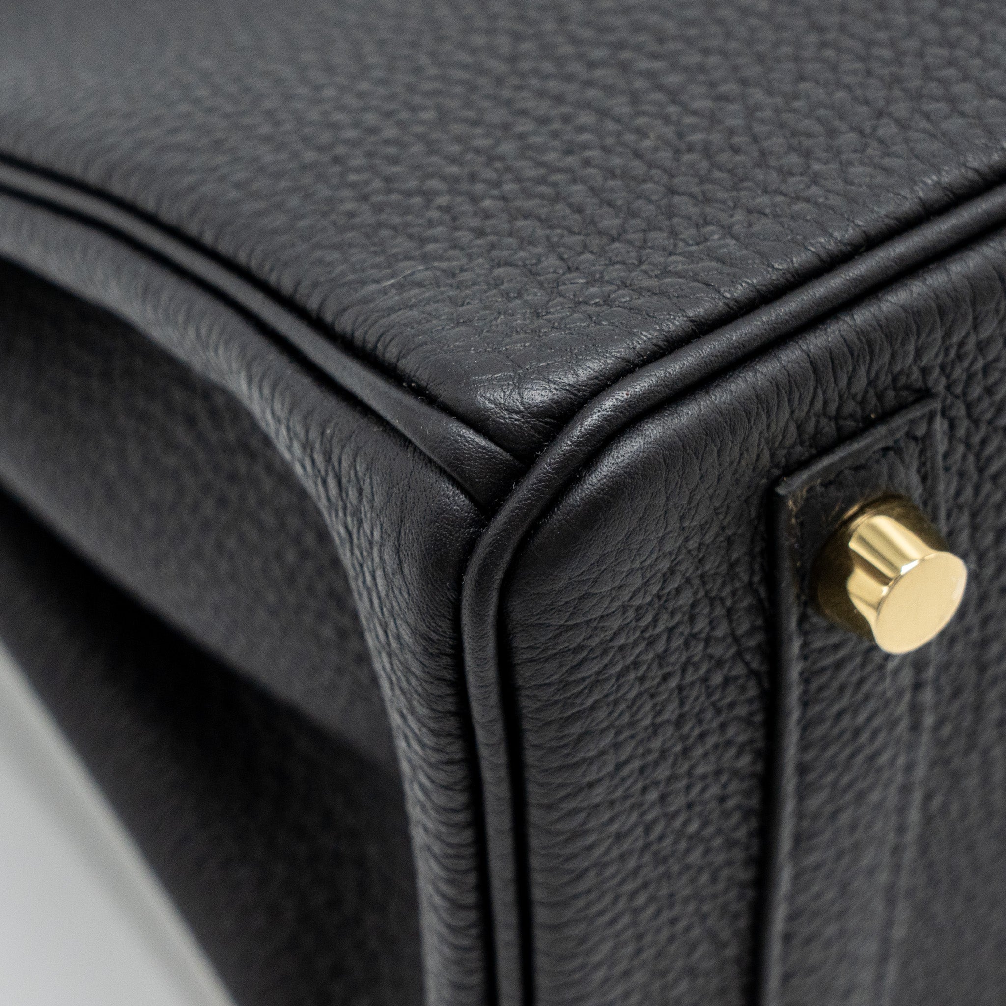 HERMES BIRKIN 25 TOUCH TOGO/LIZARD BLACK GHW