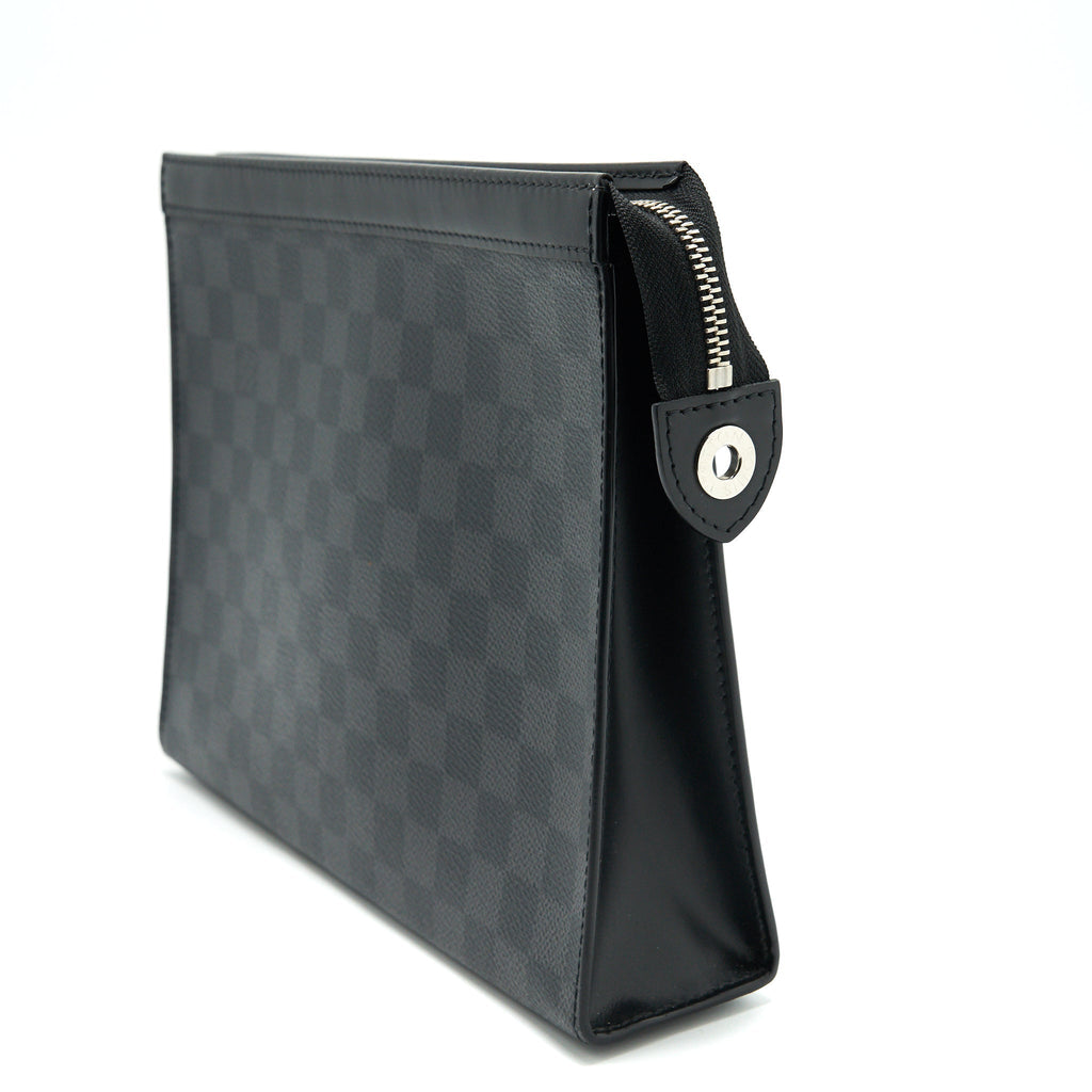 POCHETTE VOYAGE DAMIER GRAPHITE