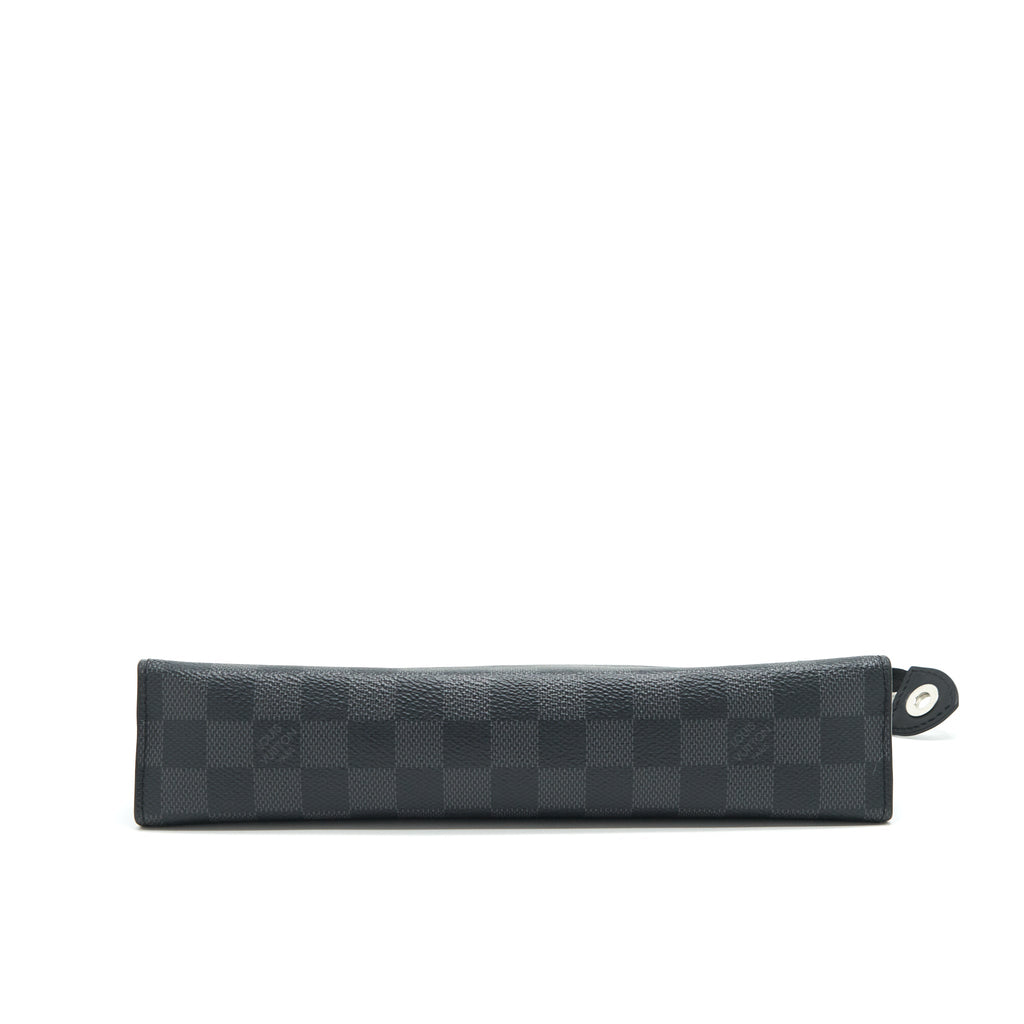 POCHETTE VOYAGE DAMIER GRAPHITE