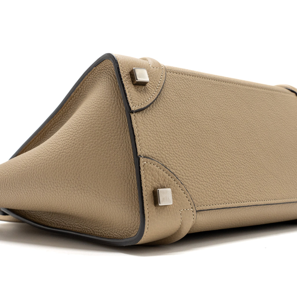 MICRO LUGGAGE BAG CALFSKIN DUNE SHW