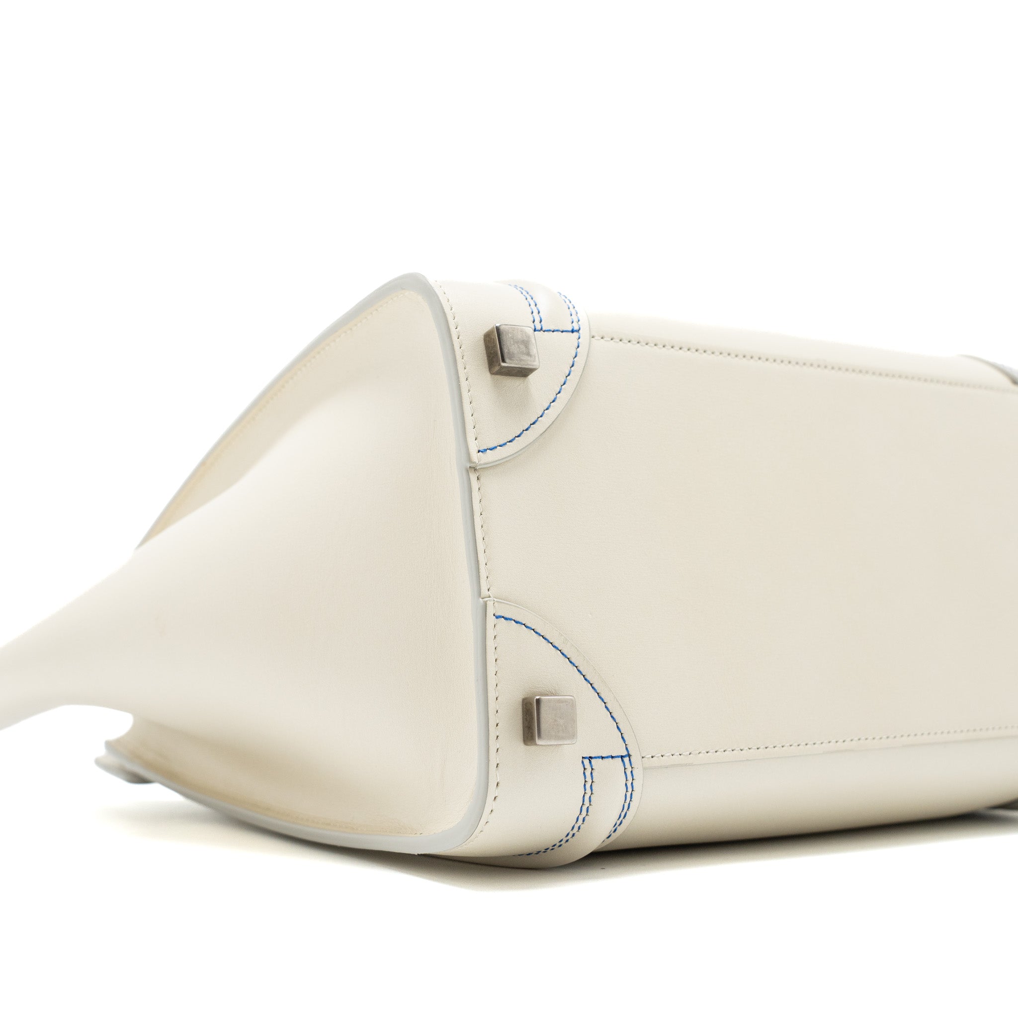 MICRO LUGGAGE BAG CALFSKIN WHITE SHW
