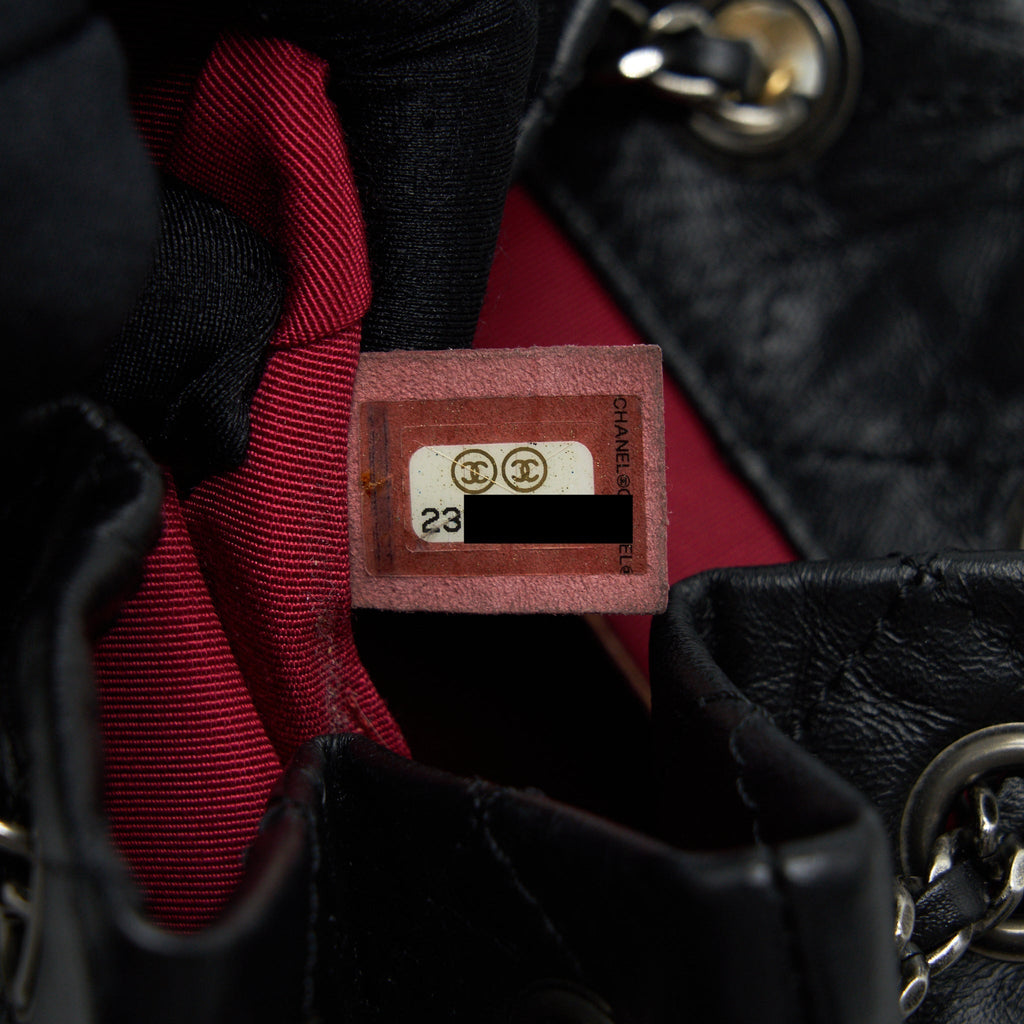 SMALL GABRIELLE BACKPACK BLACK DOUBLE COLOUR HARDWARE