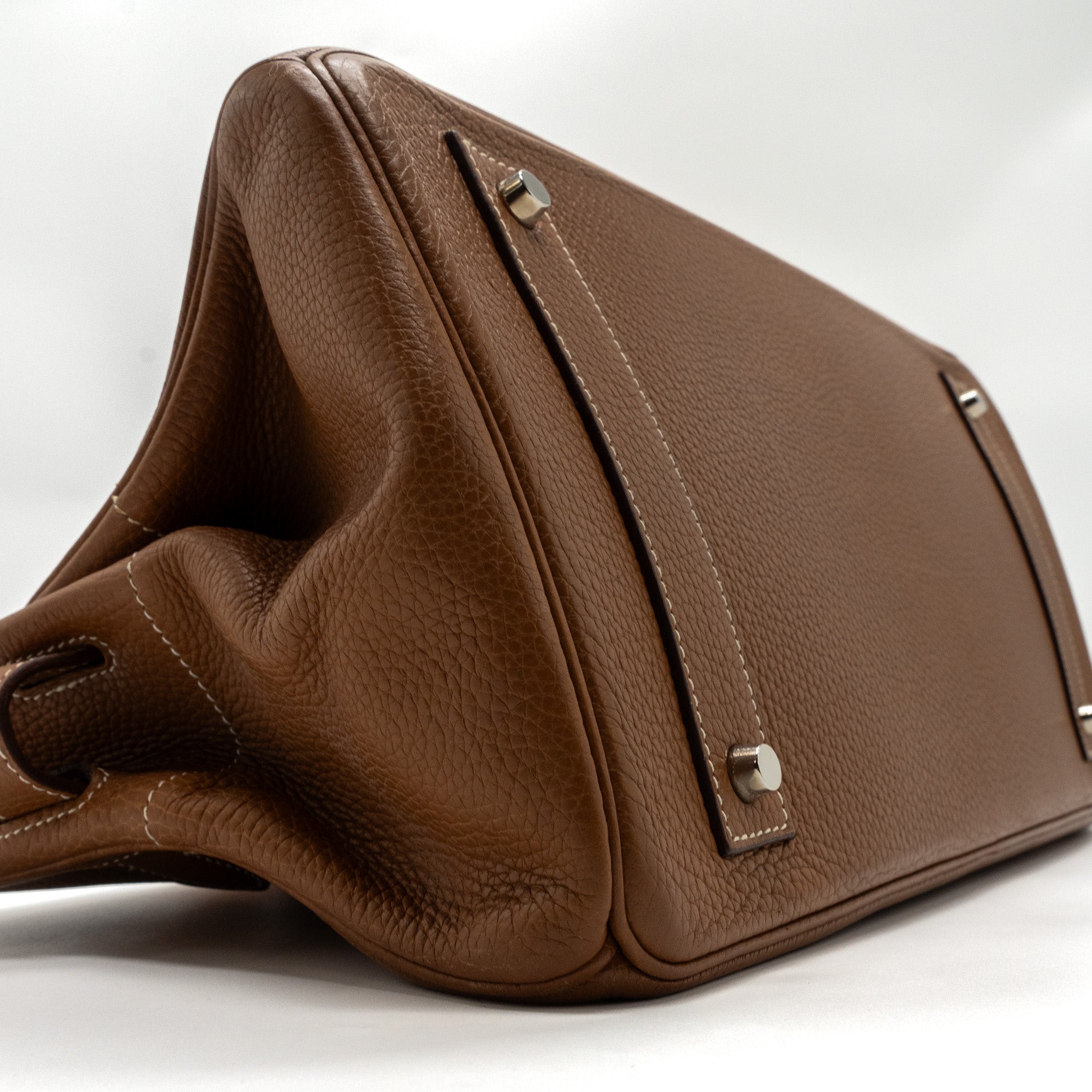 HERMES SHOULDER BIRKIN CLEMENCE GOLD SHW