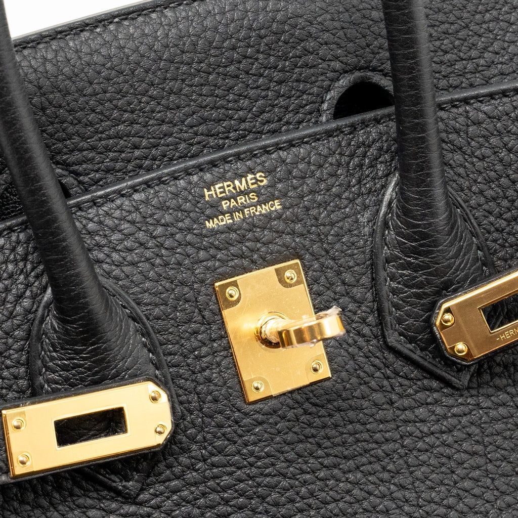 HERMES BIRKIN 25 TOGO BLACK GHW