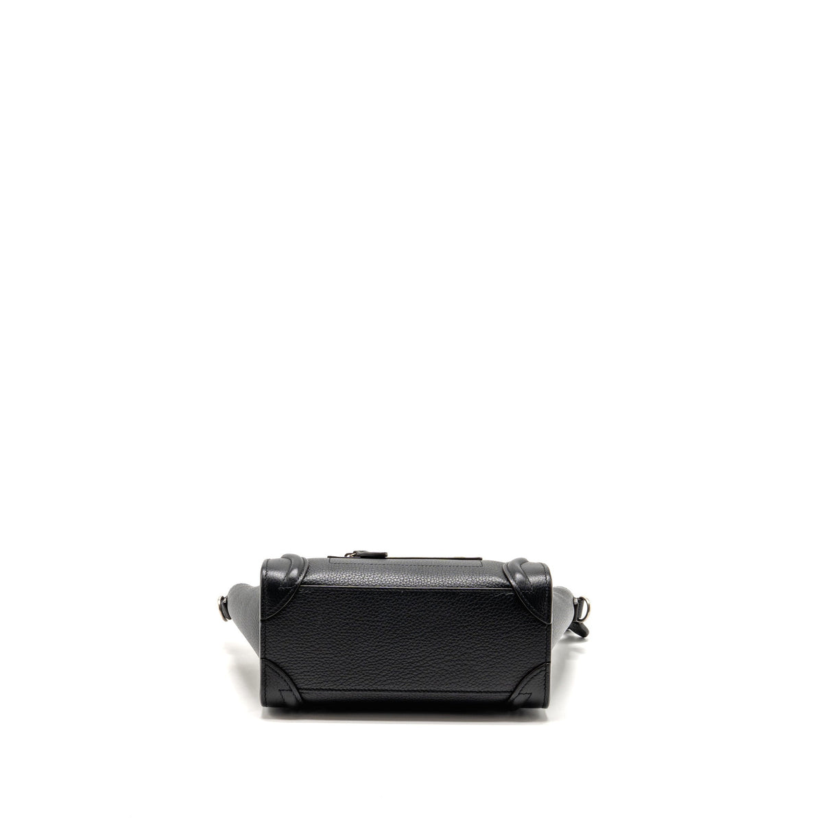 Celine Nano Luggage Bag Grained Calfskin Black SHW