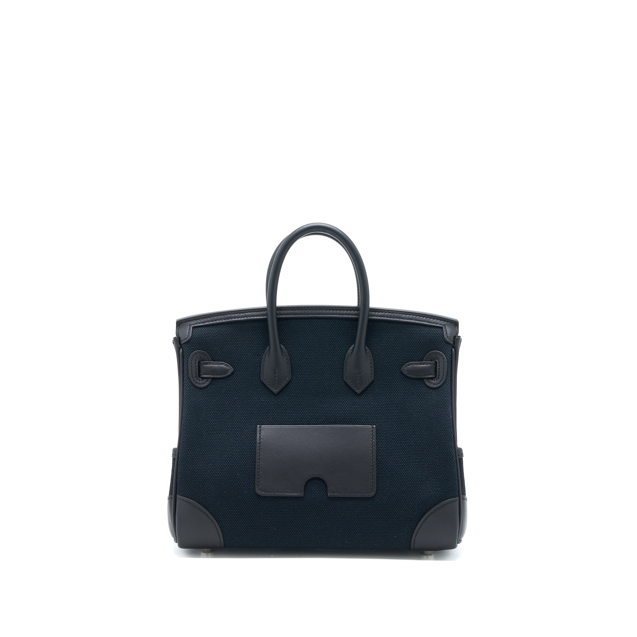 HERMES BIRKIN 25 CARGO TOILE GOELAND/SWIFT BLACK GHW