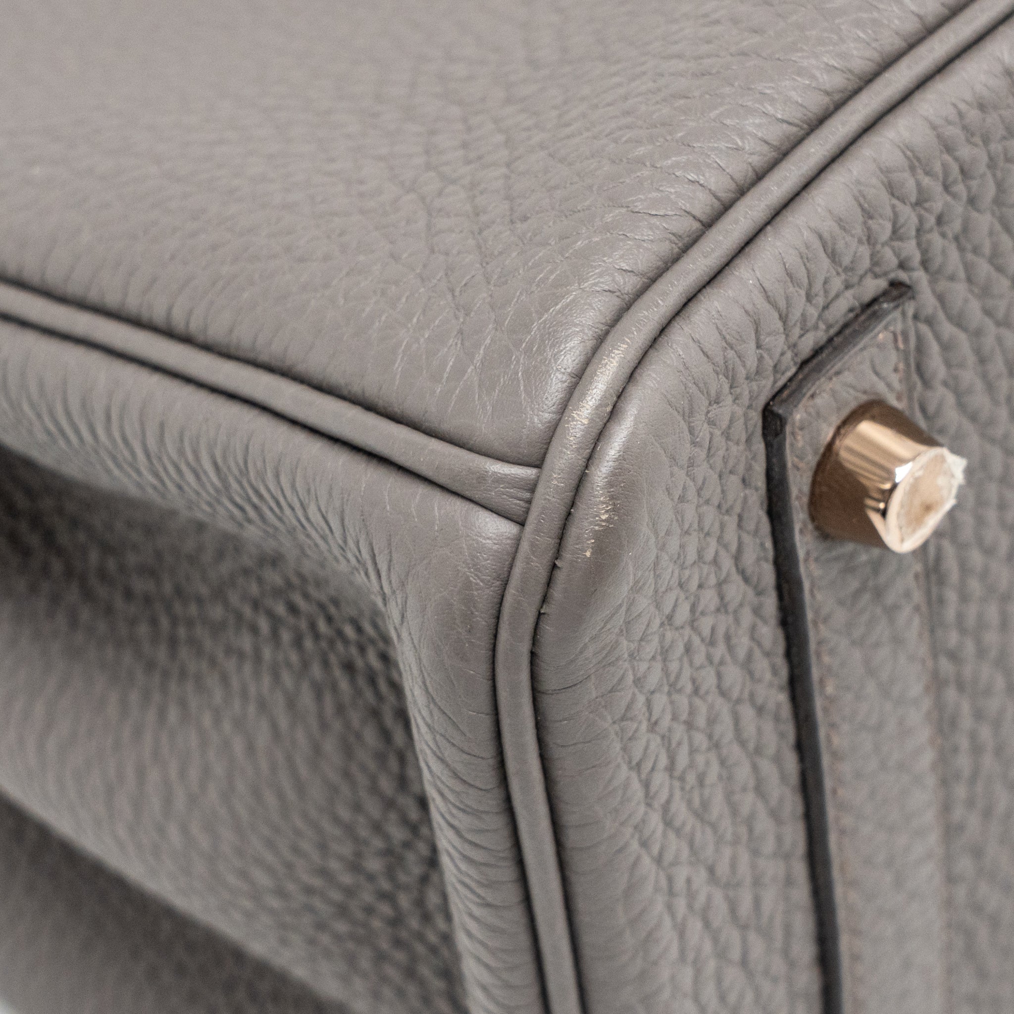 HERMES BIRKIN 30 TOGO GRIS ETAIN RGHW