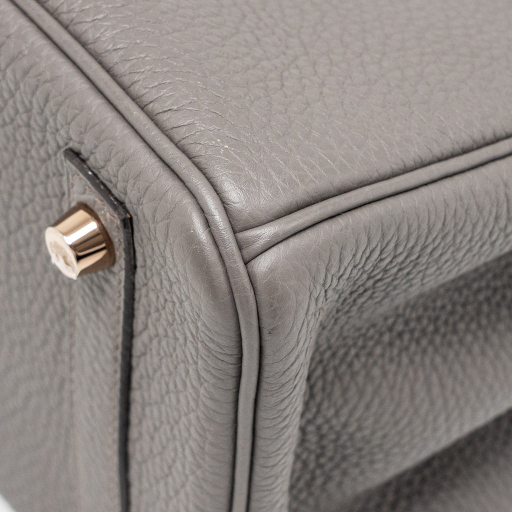 HERMES BIRKIN 30 TOGO GRIS ETAIN RGHW