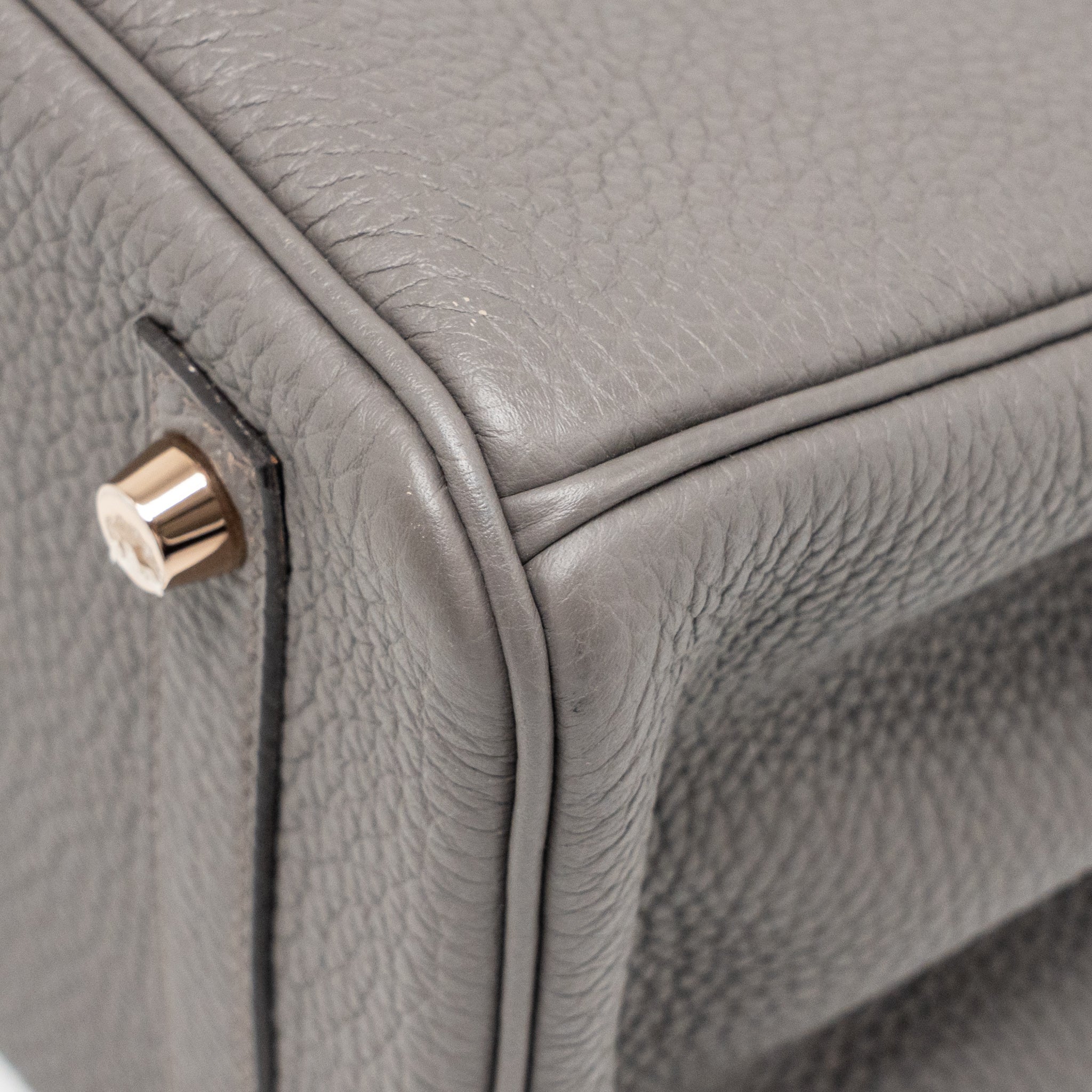 HERMES BIRKIN 30 TOGO GRIS ETAIN RGHW