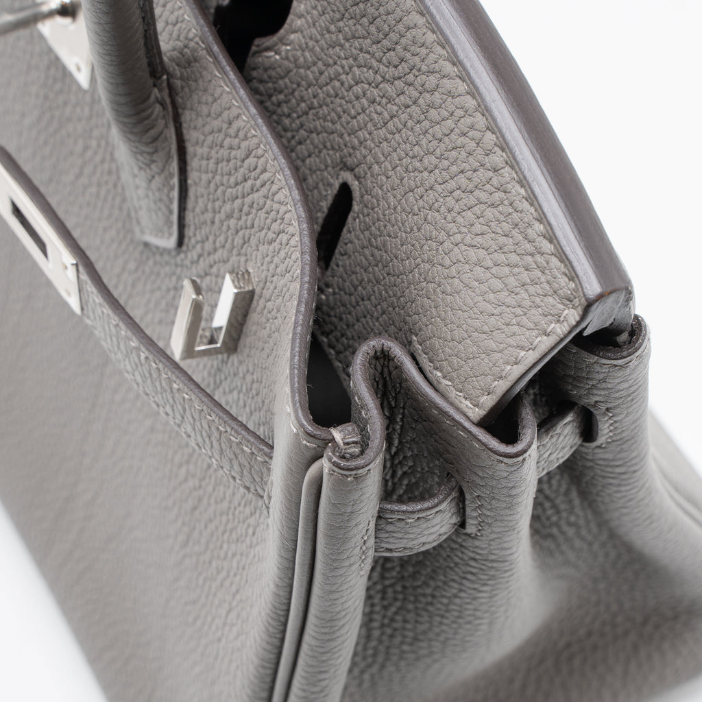 HERMES BIRKIN 25 TOGO GRIS MEYER SHW