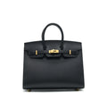 HERMES BIRKIN 25 SELLIER BLACK WITH GHW
