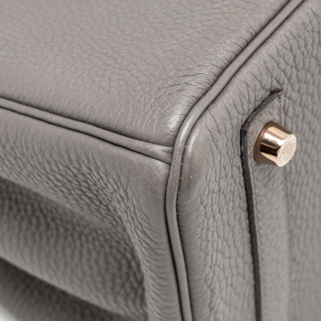 HERMES BIRKIN 30 TOGO GRIS ETAIN RGHW