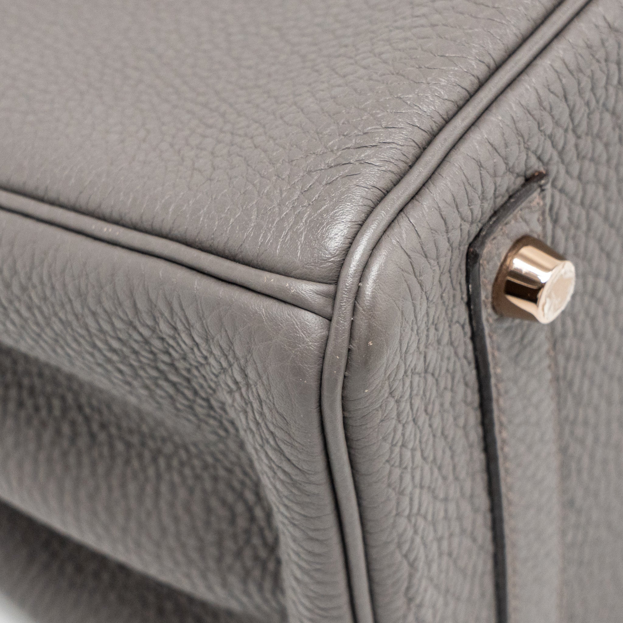 HERMES BIRKIN 30 TOGO GRIS ETAIN RGHW