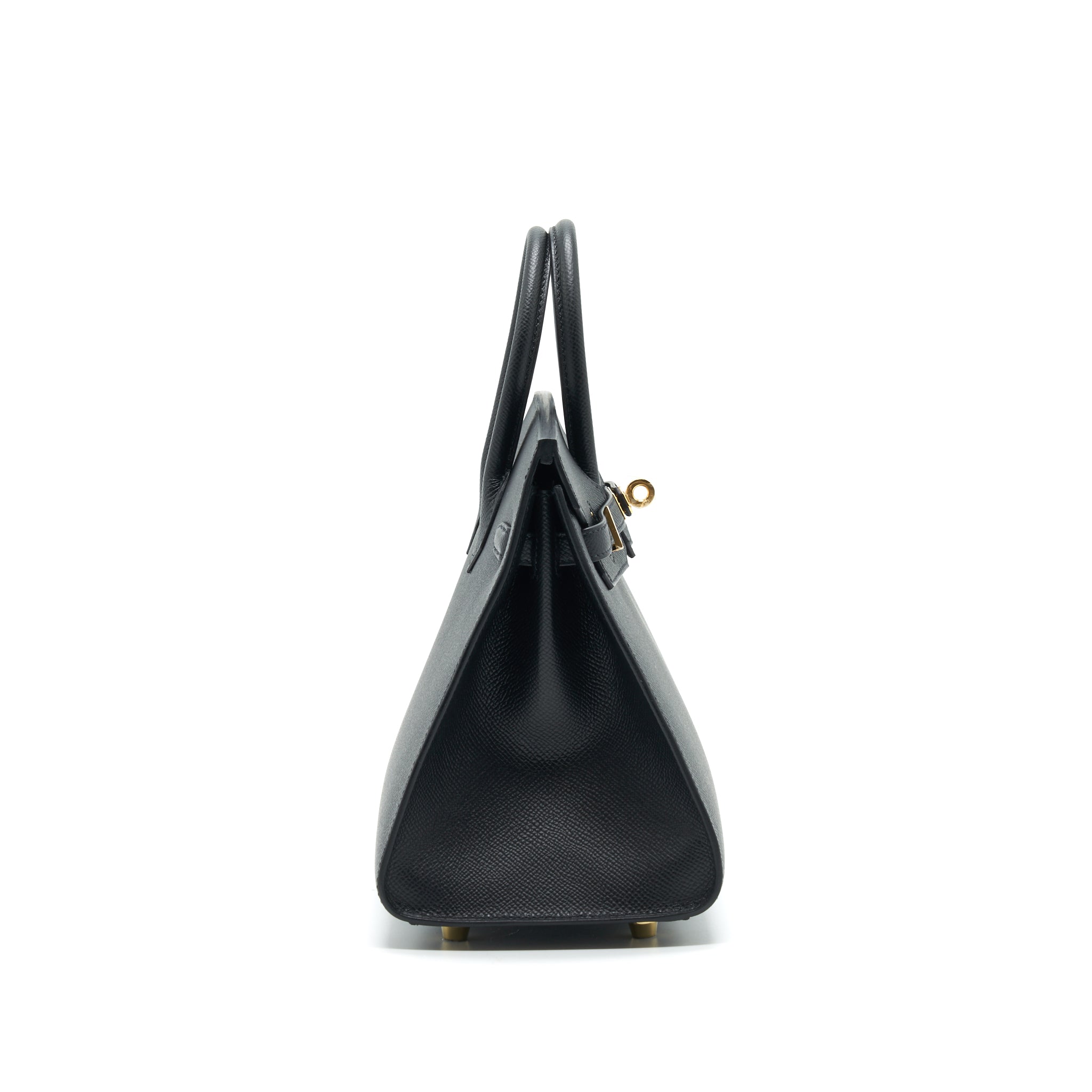 HERMES BIRKIN 25 SELLIER BLACK WITH GHW