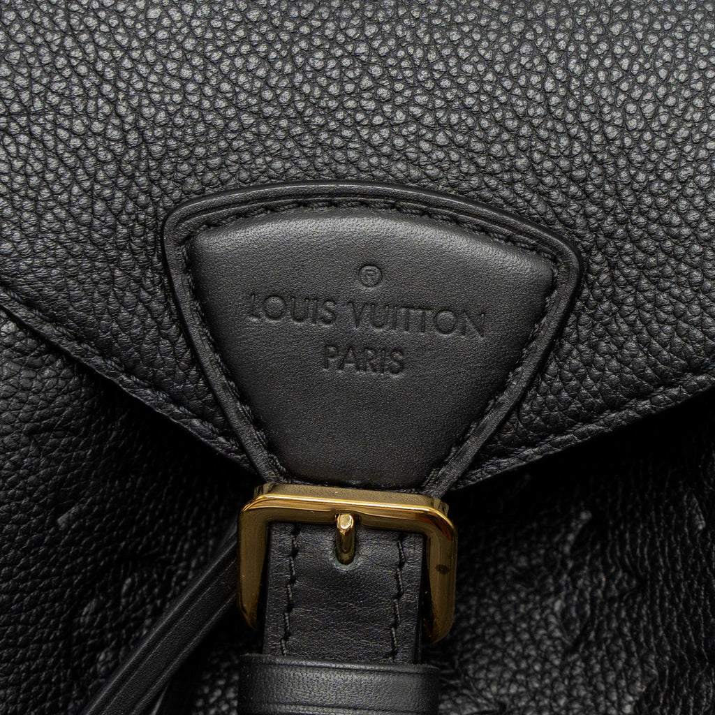 MONTSOURIS BACKPACK MONOGRAM EMPREINTE BLACK GHW (NEW VERSION)