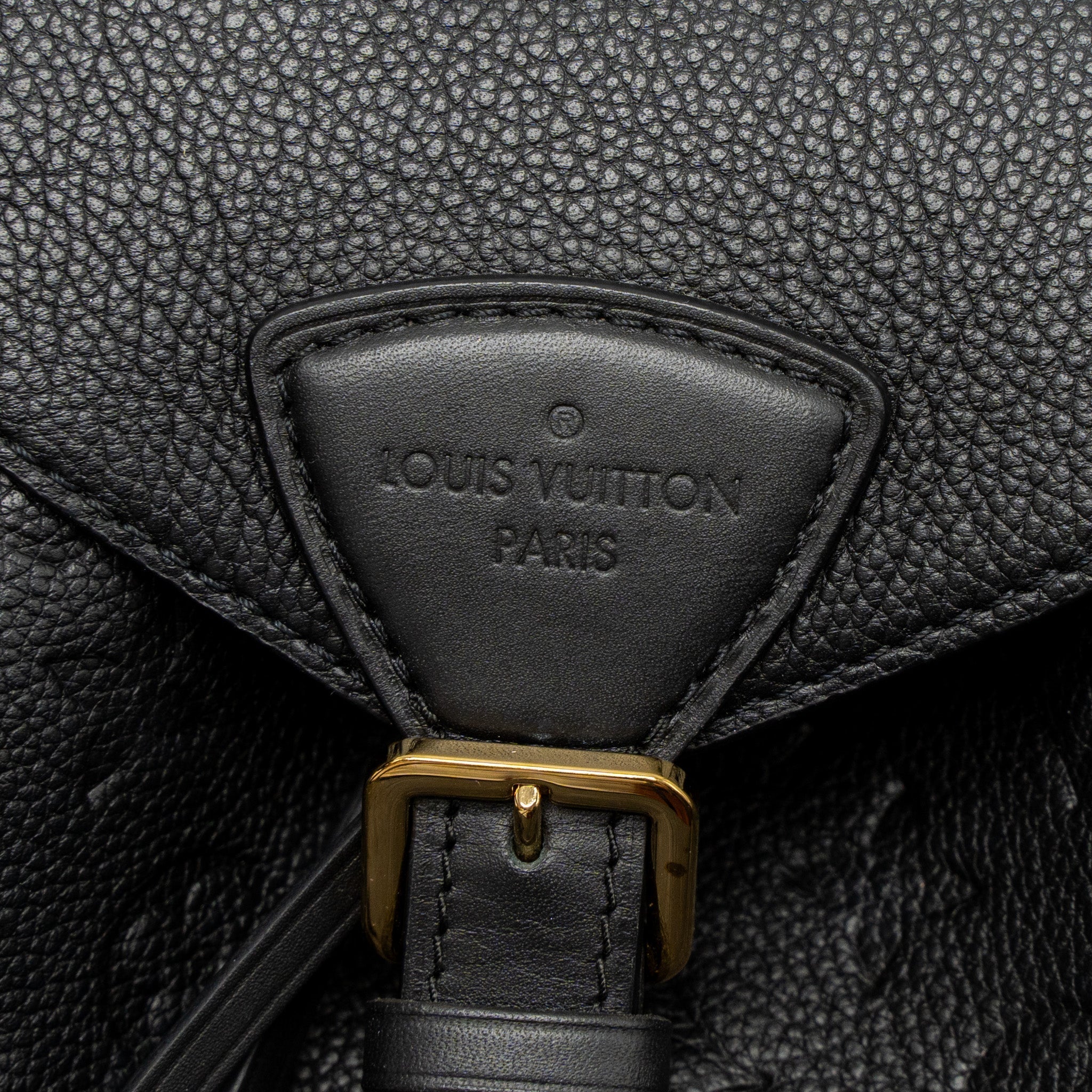 MONTSOURIS BACKPACK MONOGRAM EMPREINTE BLACK GHW (NEW VERSION)