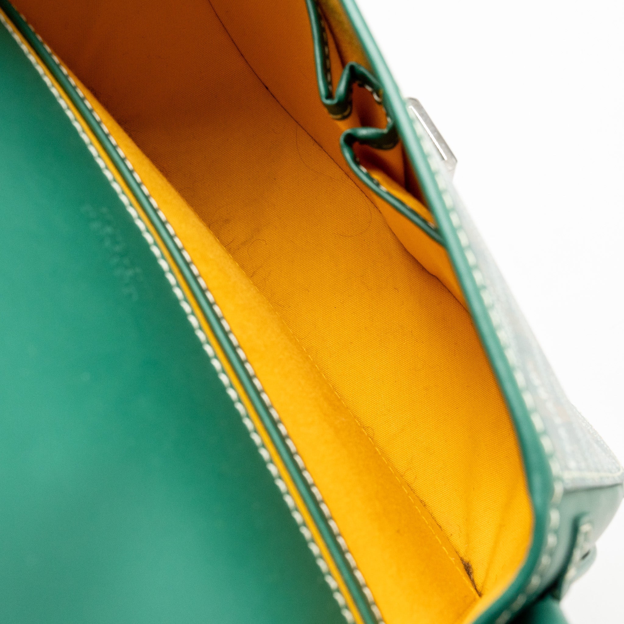 BELVEDERE PM MESSENGER BAG GOYARDLINE CANVAS GREEN SHW