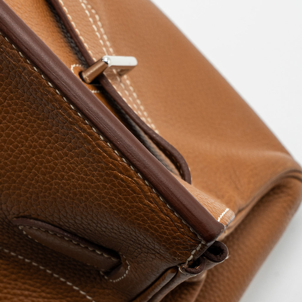 HERMES SHOULDER BIRKIN CLEMENCE GOLD SHW