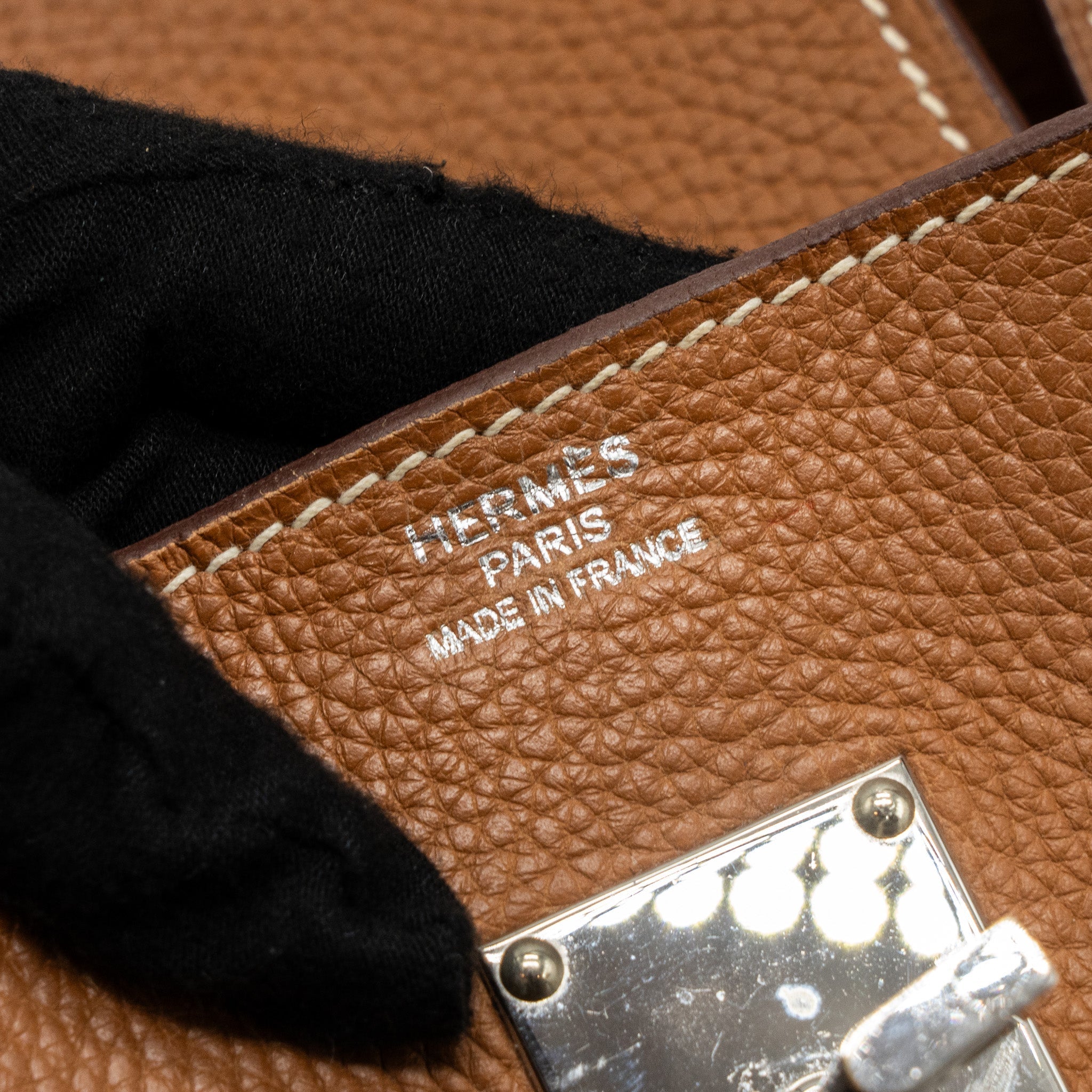 HERMES SHOULDER BIRKIN CLEMENCE GOLD SHW
