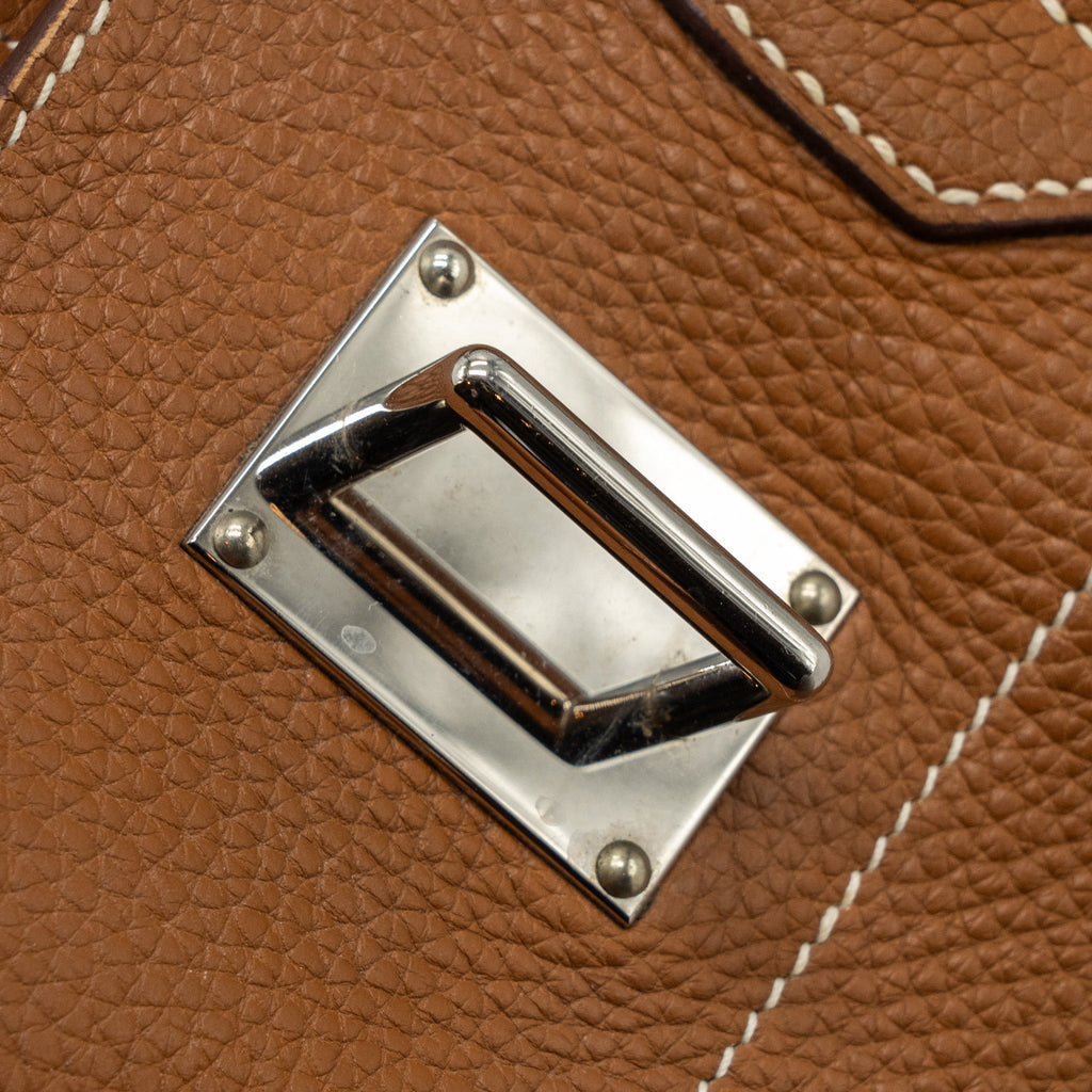 HERMES SHOULDER BIRKIN CLEMENCE GOLD SHW