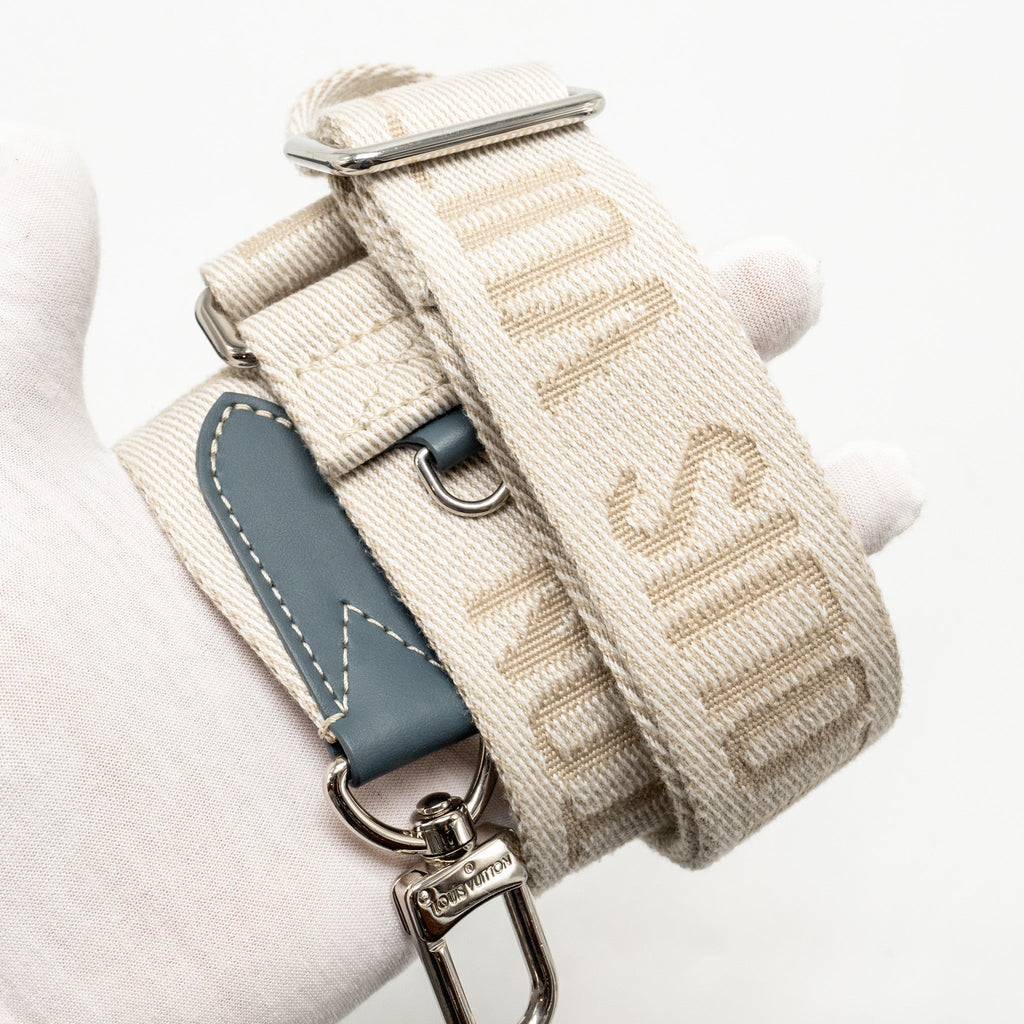 KEEPALL BANDOULIERE 25 WASHED DENIM CANVAS BLUE SHW