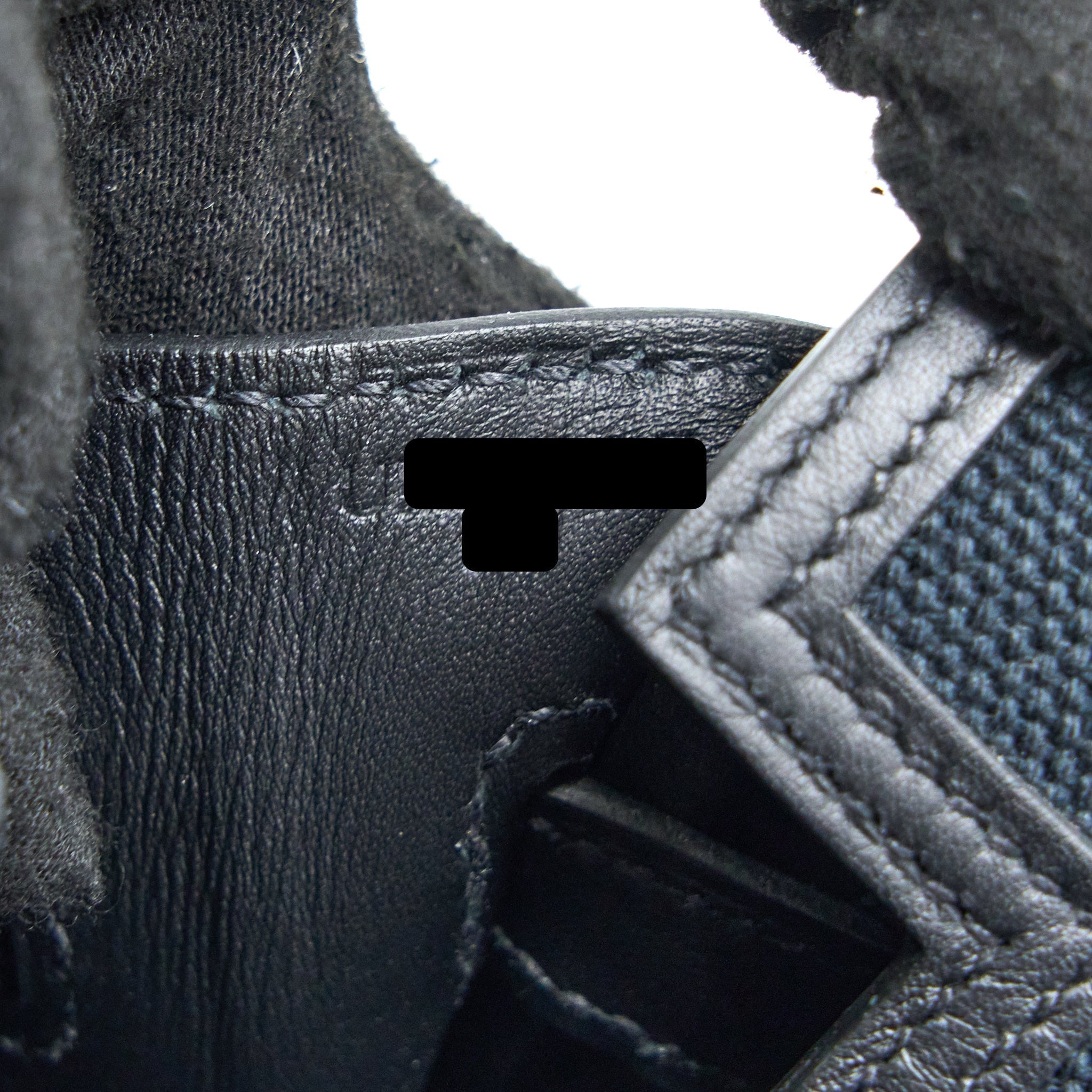 HERMES BIRKIN 25 CARGO TOILE GOELAND/SWIFT BLACK GHW