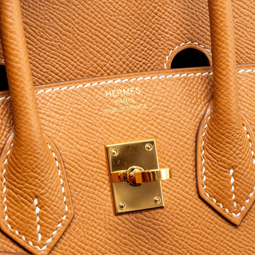 HERMES BIRKIN 25 EPSOM GOLD GHW