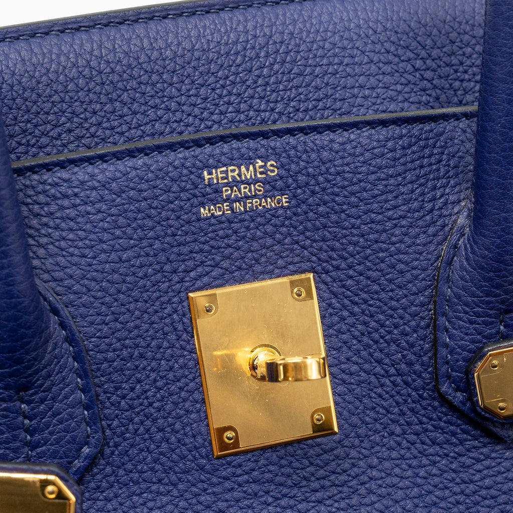HERMES BIRKIN 35 TOGO BLUE GHW