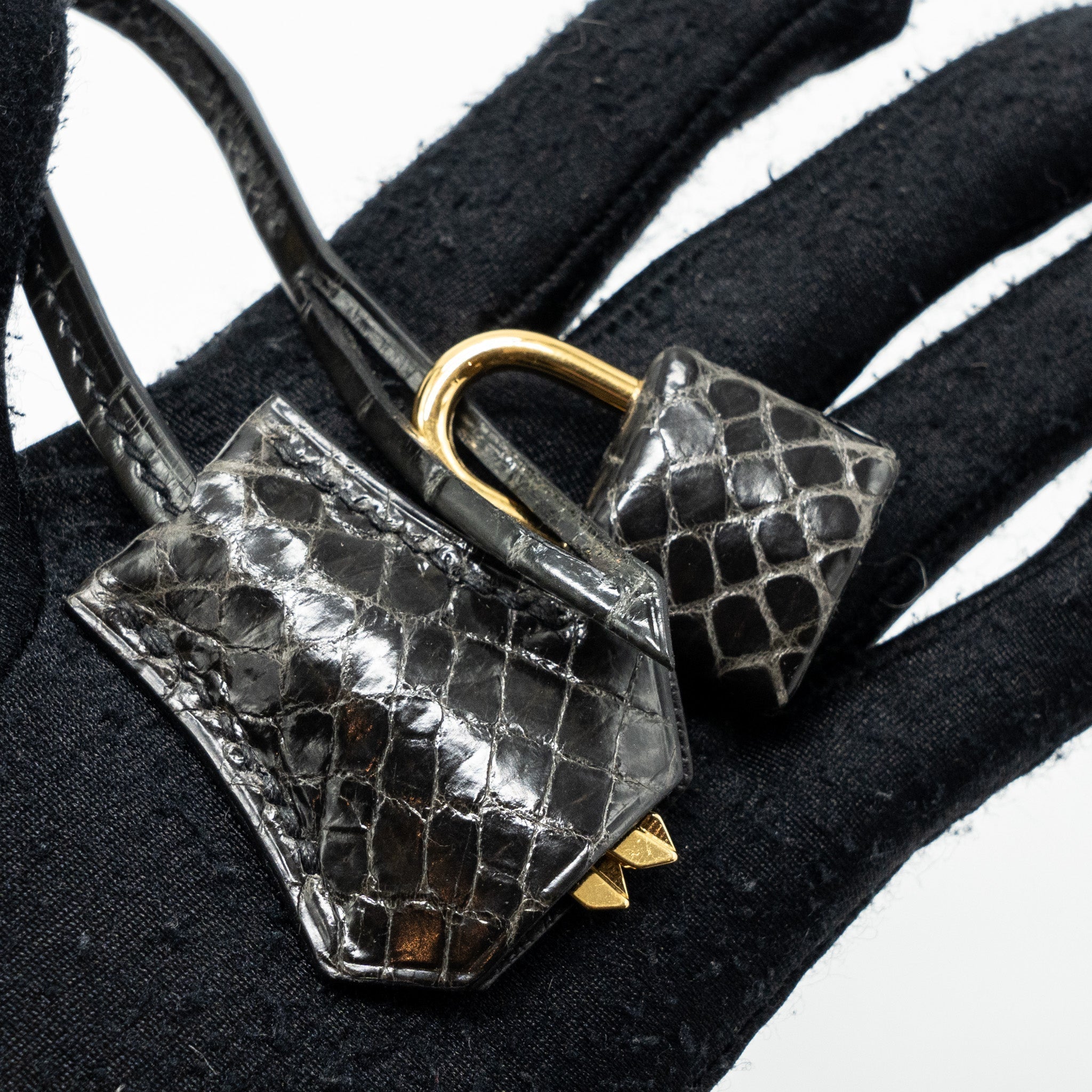 HERMES BIRKIN 25 SHINY CROCODILE NILOTICUS 88 GRAPHITE GHW