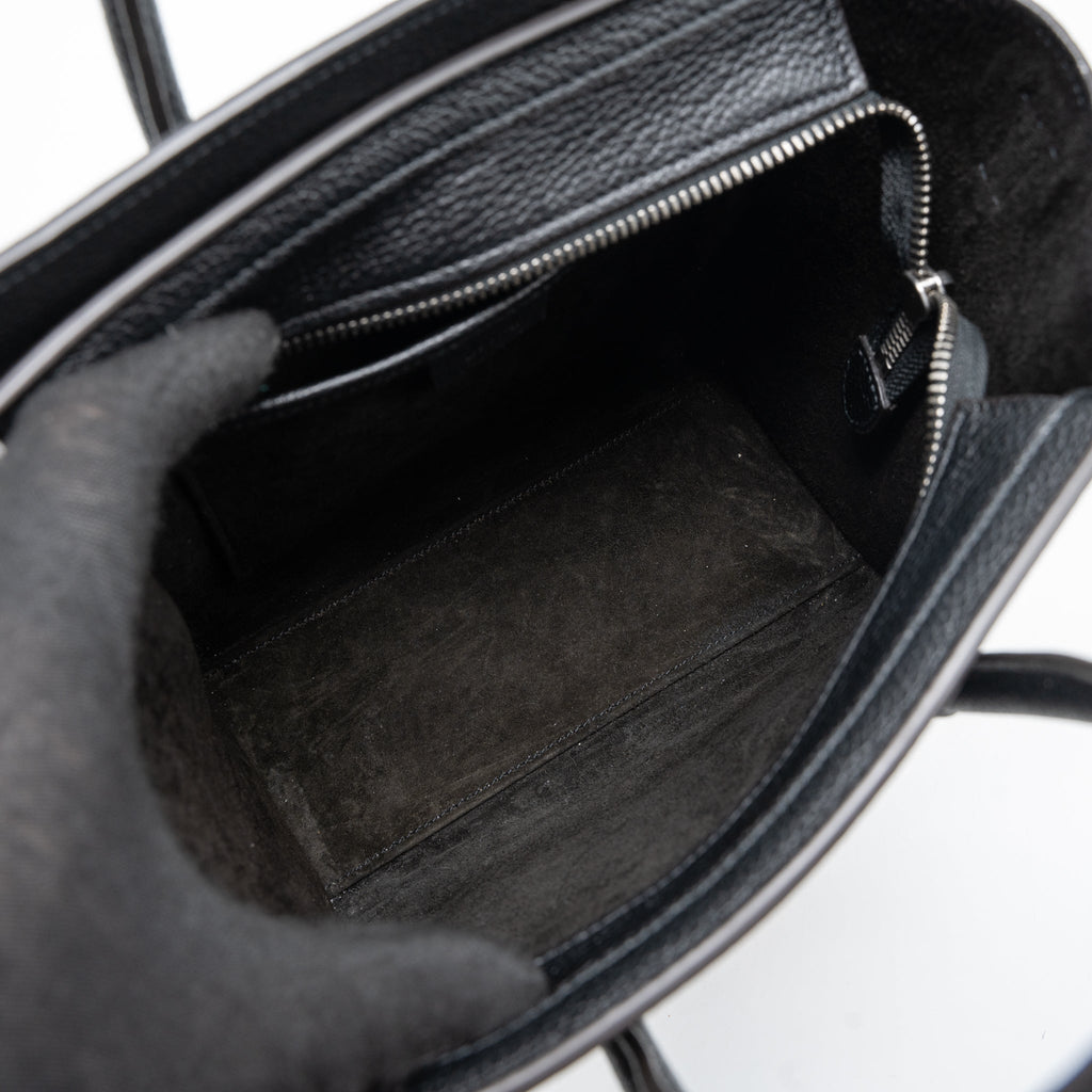 NANO LUGGAGE BAG CALFSKIN BLACK SHW