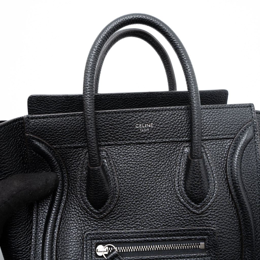 NANO LUGGAGE BAG CALFSKIN BLACK SHW