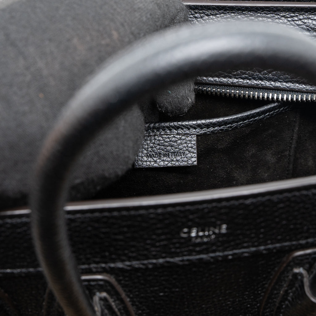 NANO LUGGAGE BAG CALFSKIN BLACK SHW