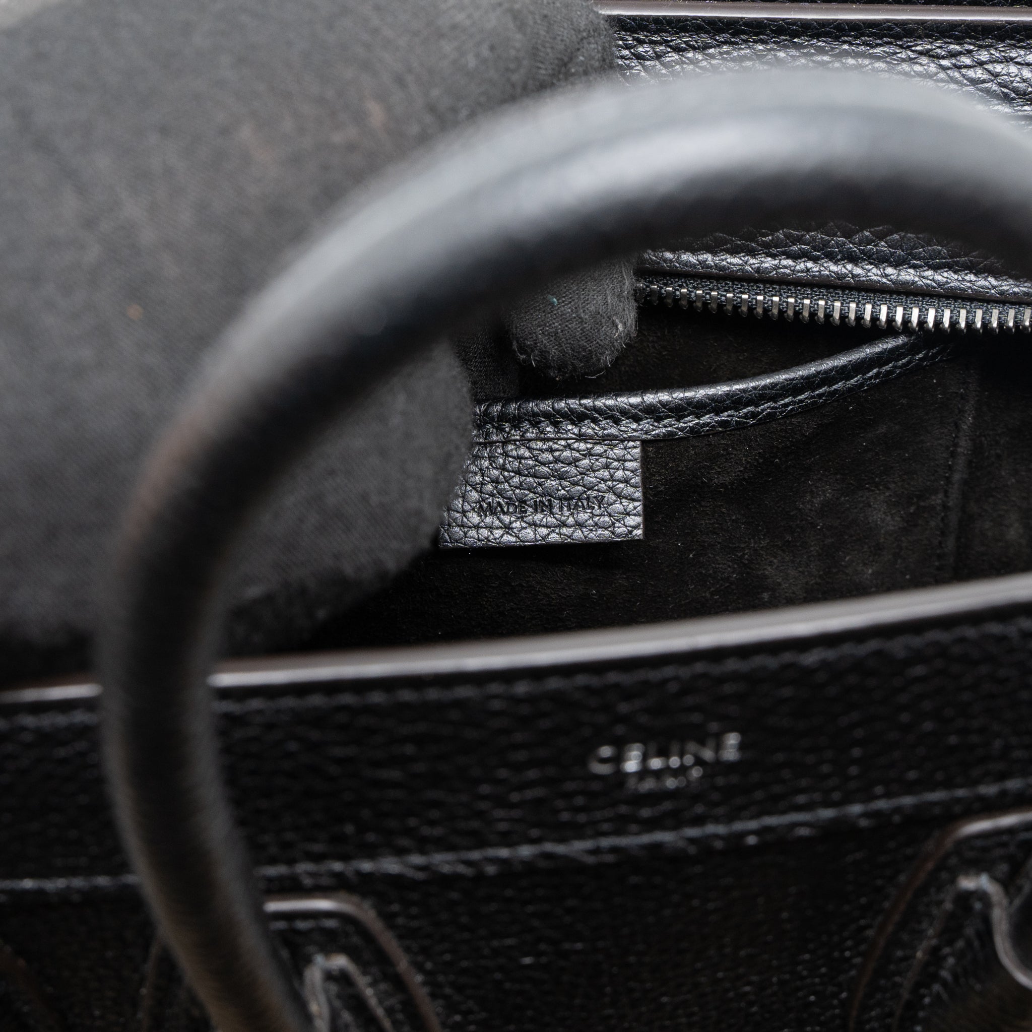 NANO LUGGAGE BAG CALFSKIN BLACK SHW