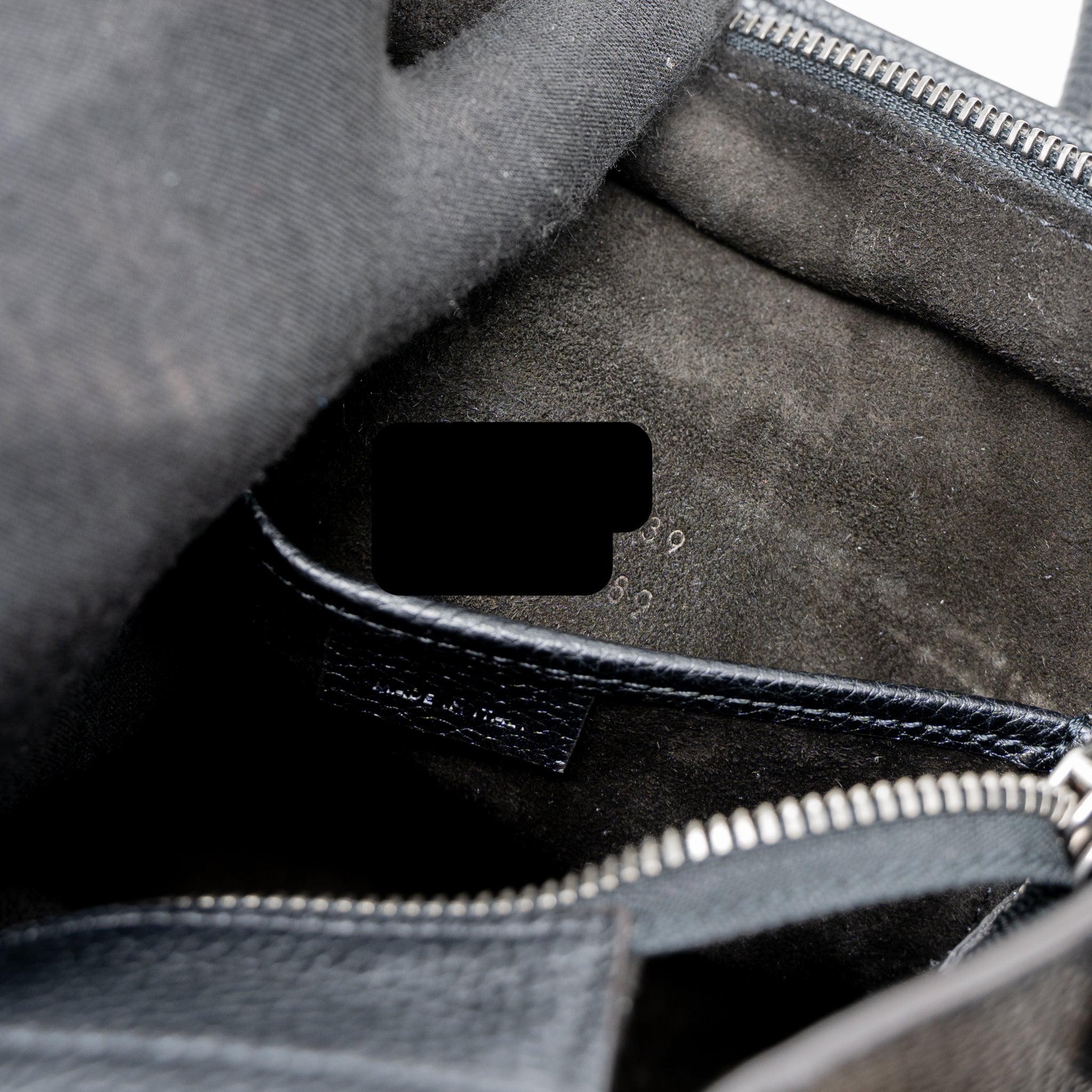 NANO LUGGAGE BAG CALFSKIN BLACK SHW