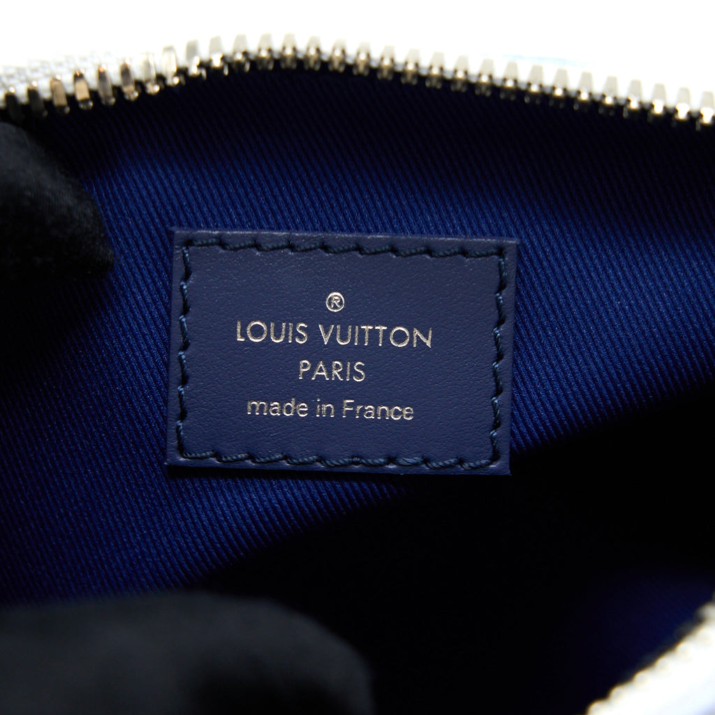 KEEPALL XS MONOGRAM WATERCOLOUR BLUE CANVAS SHW
