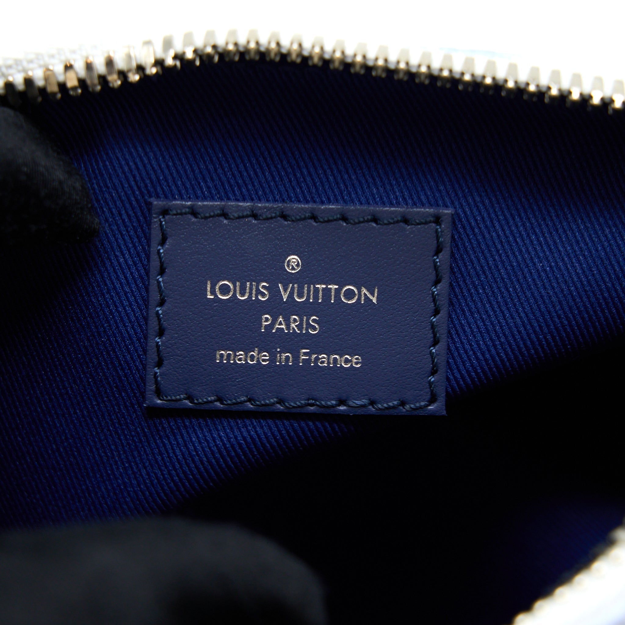 KEEPALL XS MONOGRAM WATERCOLOUR BLUE CANVAS SHW