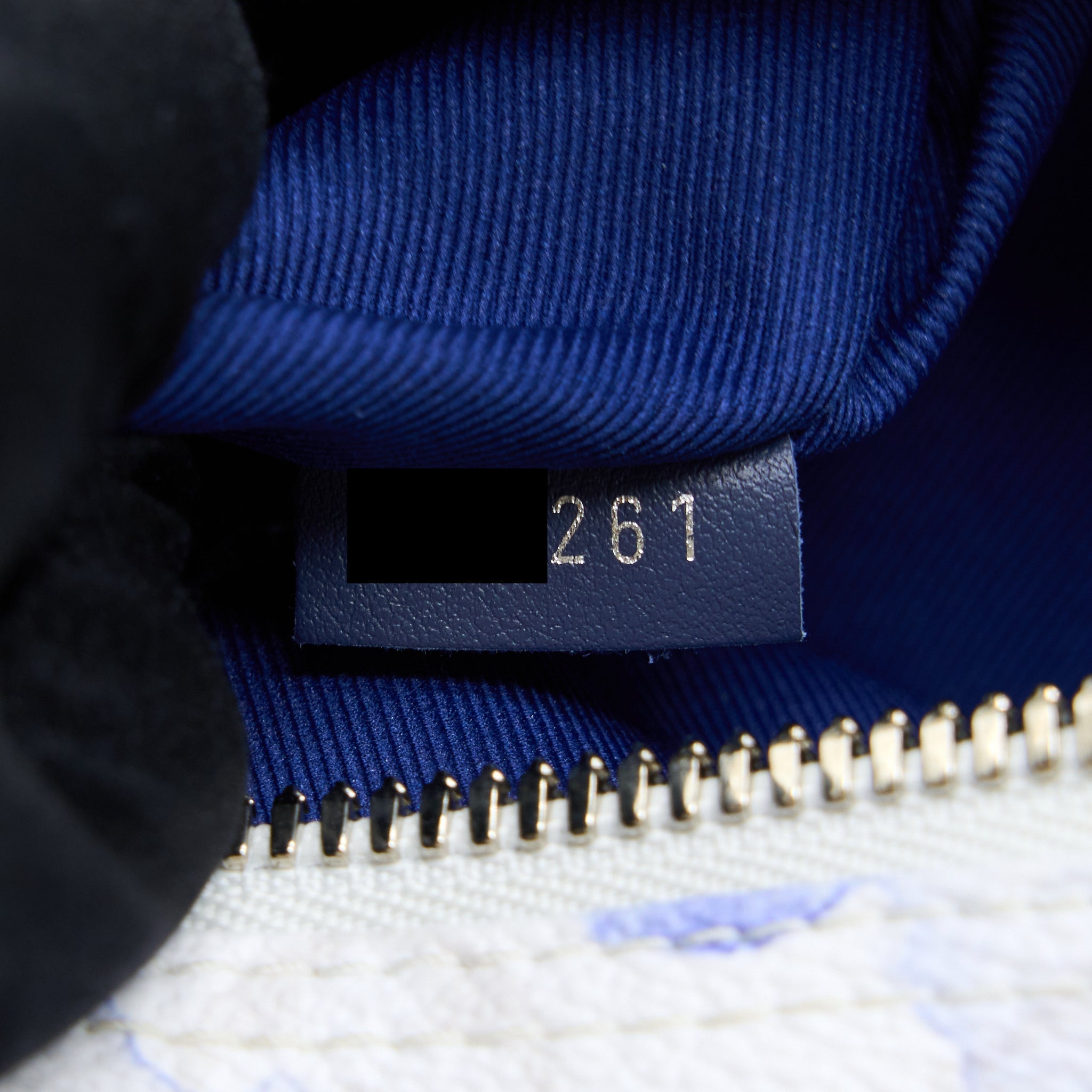 KEEPALL XS MONOGRAM WATERCOLOUR BLUE CANVAS SHW