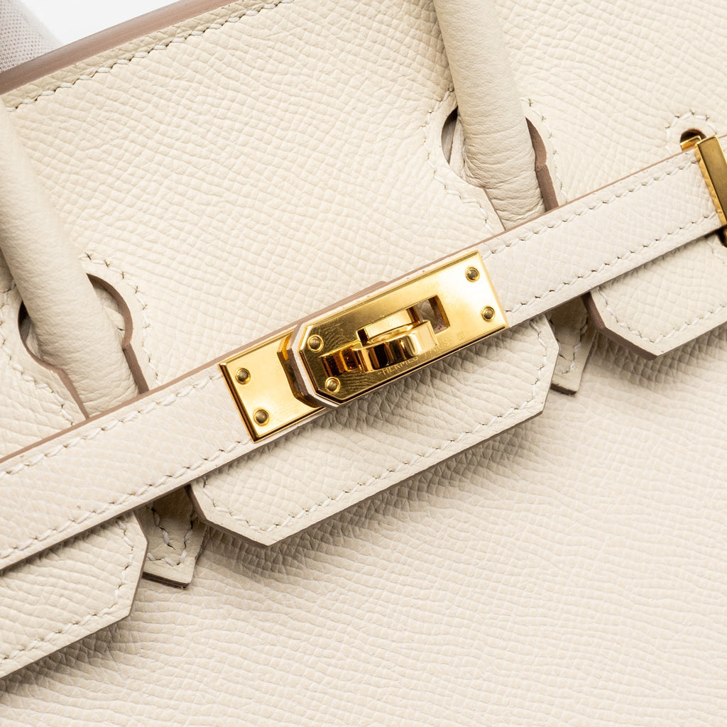 HERMES BIRKIN 25 SELLIER EPSOM CRAIE GHW