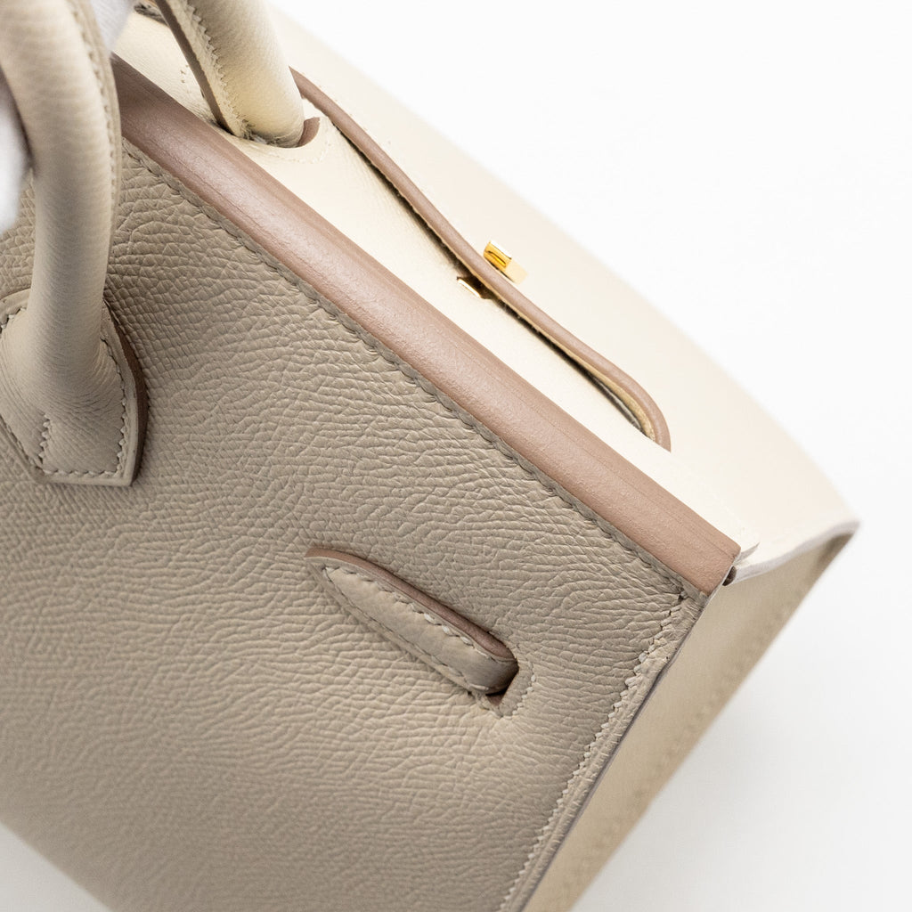 HERMES BIRKIN 25 SELLIER EPSOM CRAIE GHW