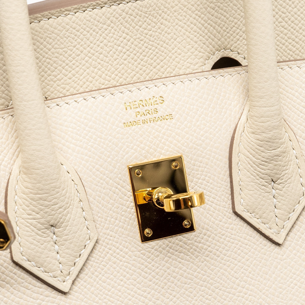 HERMES BIRKIN 25 SELLIER EPSOM CRAIE GHW