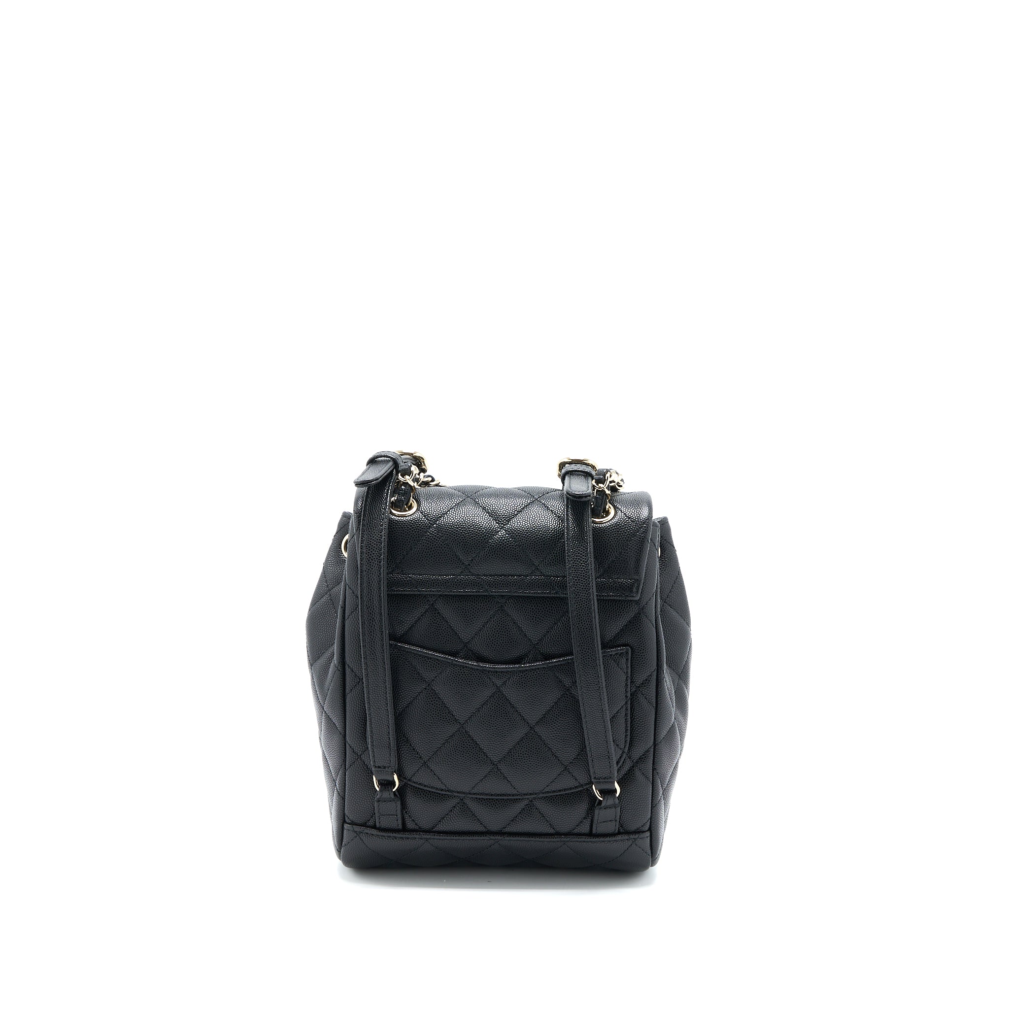 23P MINI FLAP BACKPACK CAVIAR BLACK LGHW (MICROCHIP)