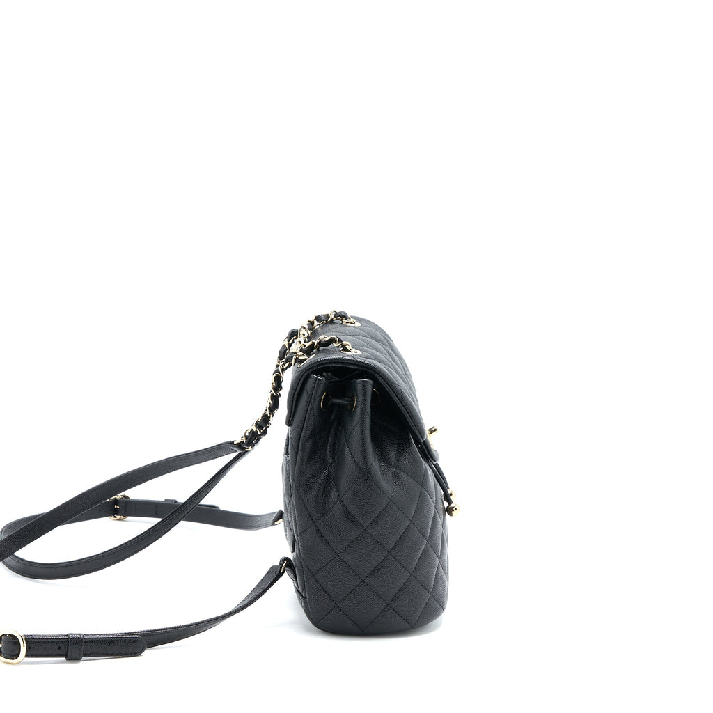 23P MINI FLAP BACKPACK CAVIAR BLACK LGHW (MICROCHIP)