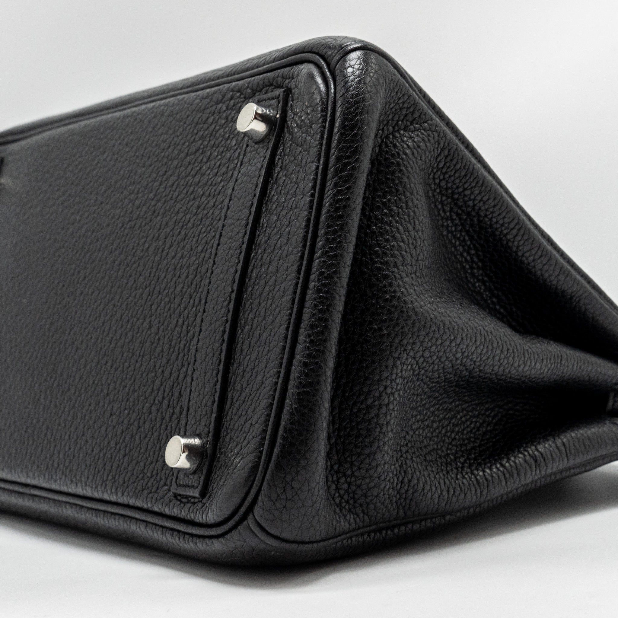 HERMES BIRKIN 30 CLEMENCE BLACK SHW