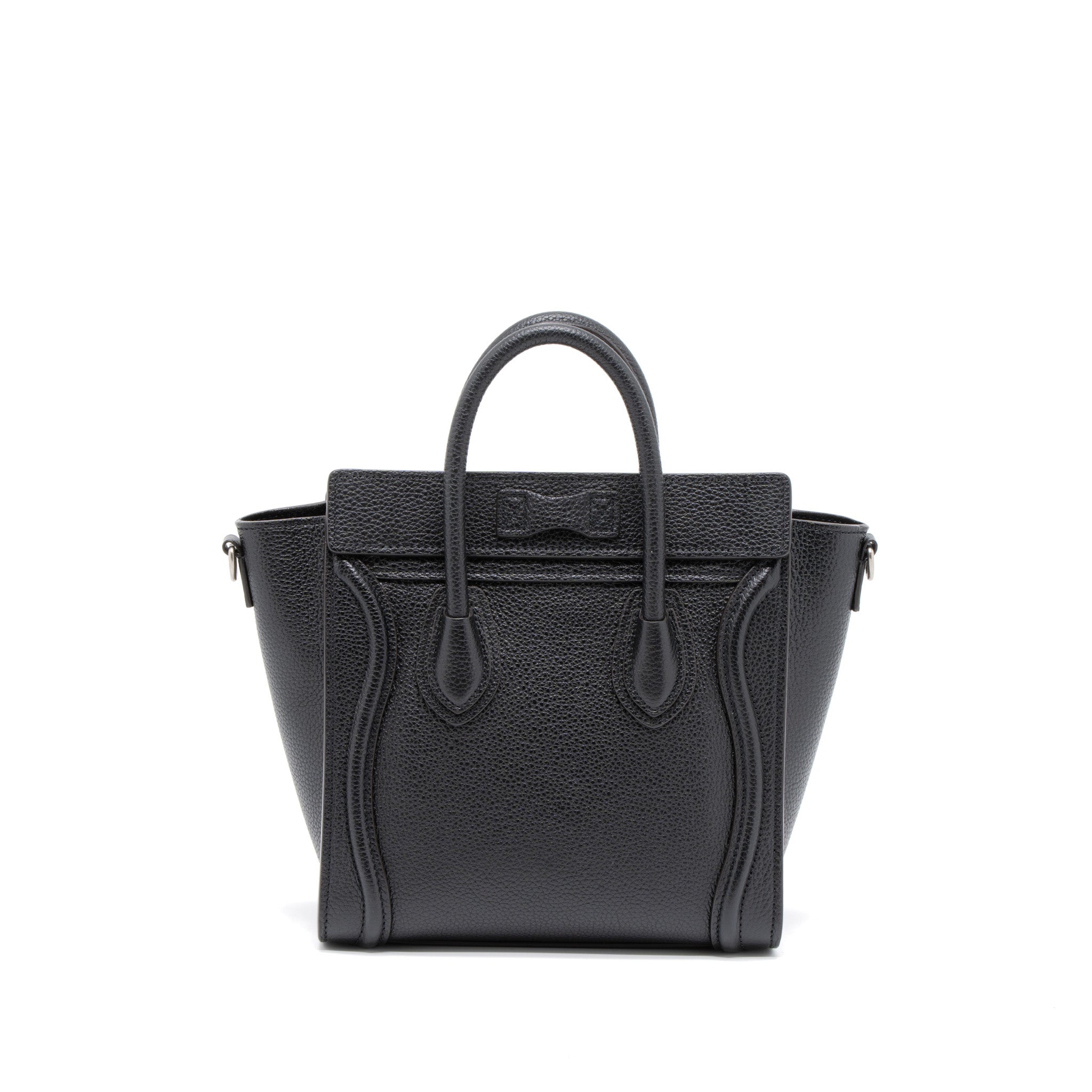 NANO LUGGAGE BAG CALFSKIN BLACK SHW