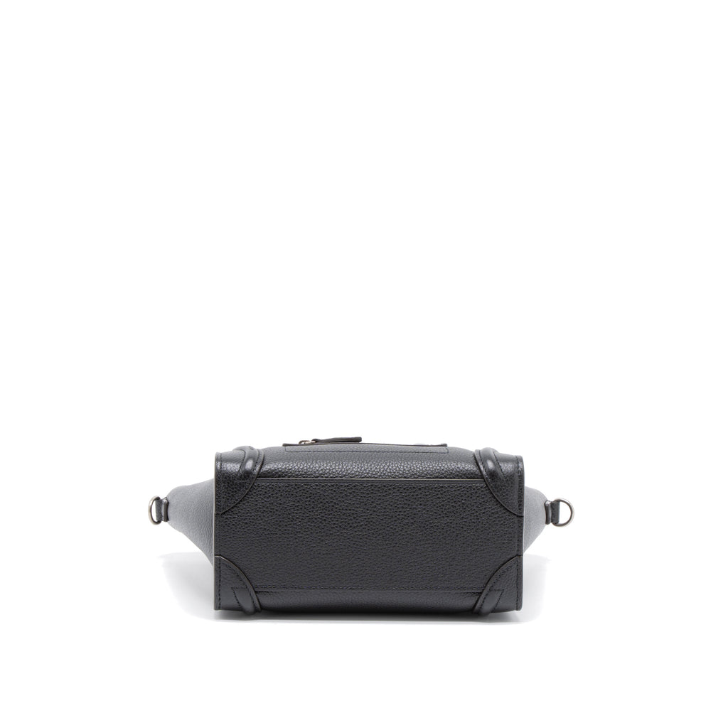 NANO LUGGAGE BAG CALFSKIN BLACK SHW