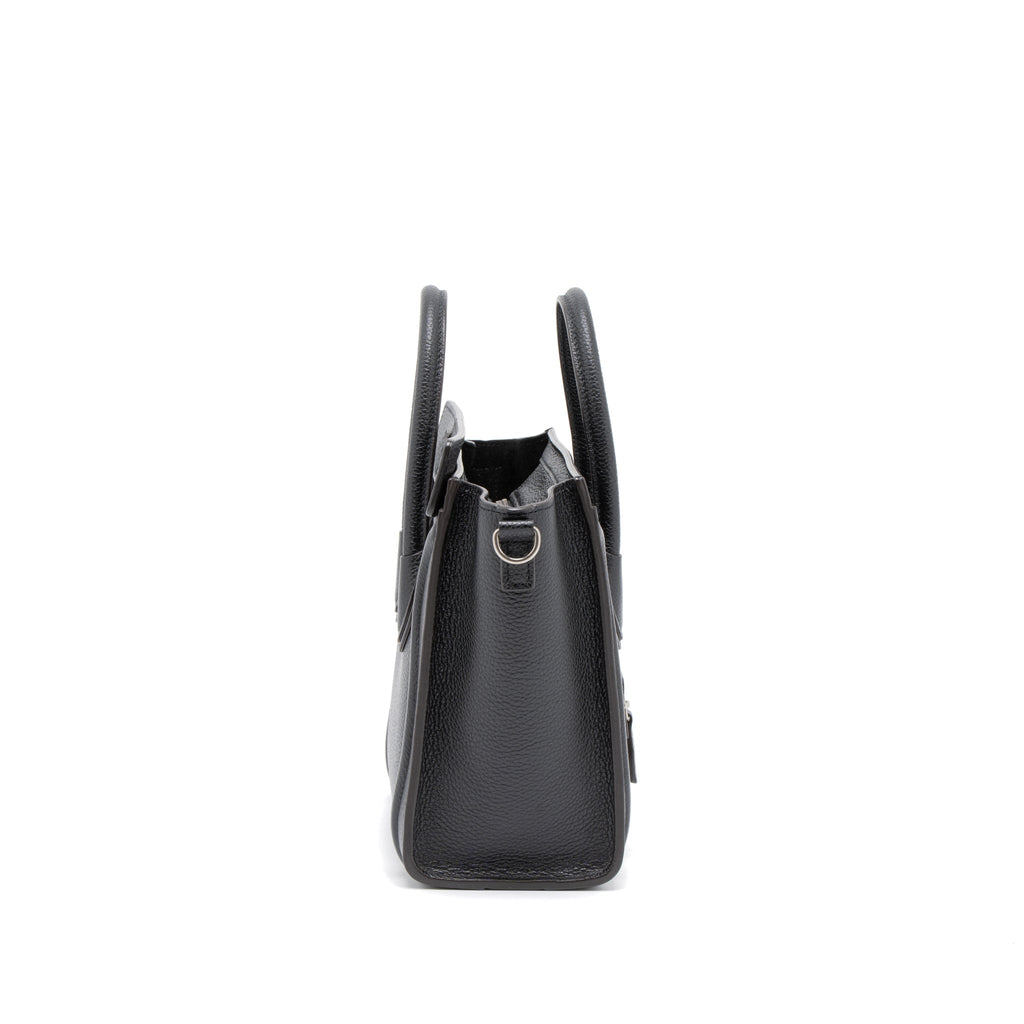 NANO LUGGAGE BAG CALFSKIN BLACK SHW