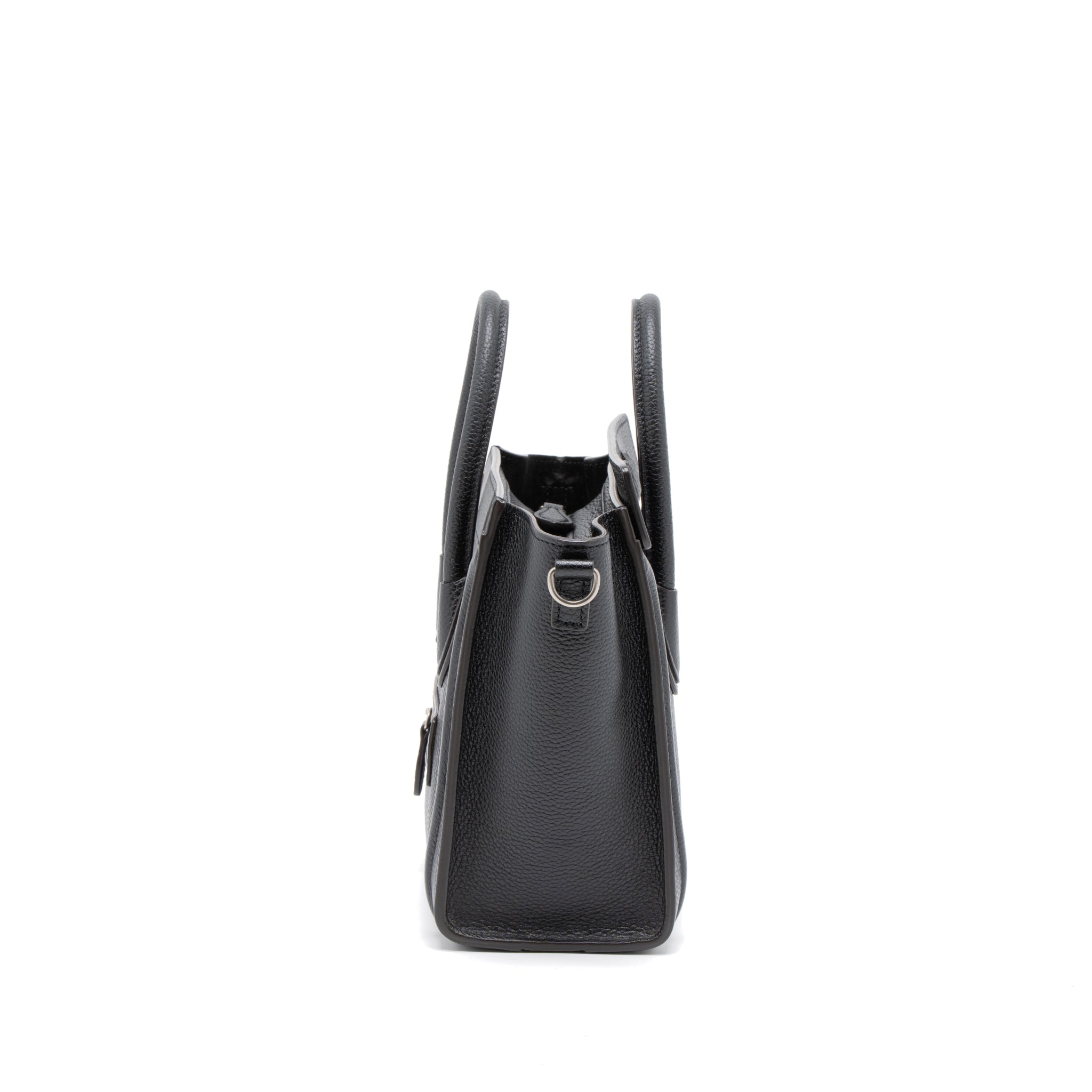 NANO LUGGAGE BAG CALFSKIN BLACK SHW