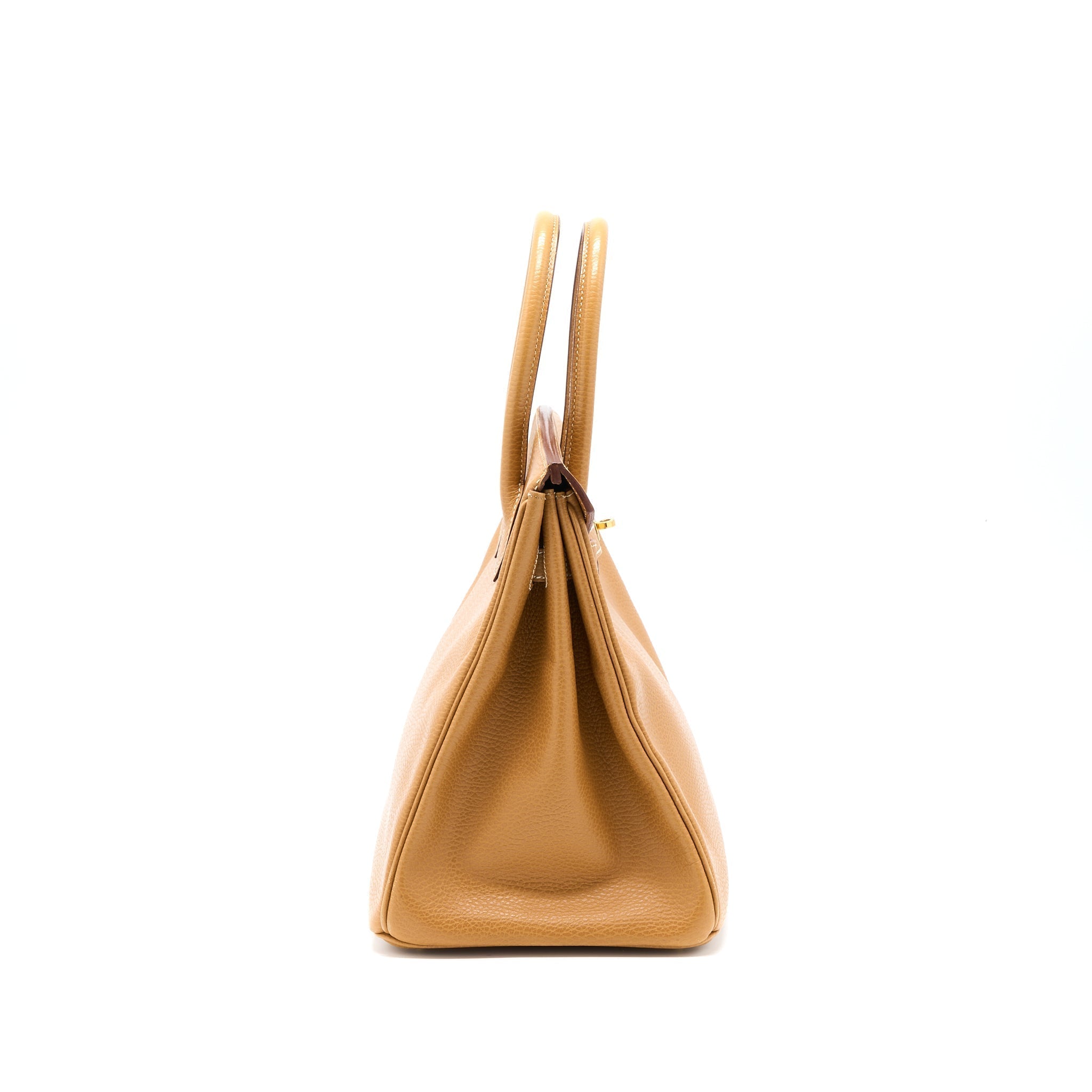 HERMES VINTAGE BIRKIN 35 COURCHEVEL NATURAL SABLE GHW